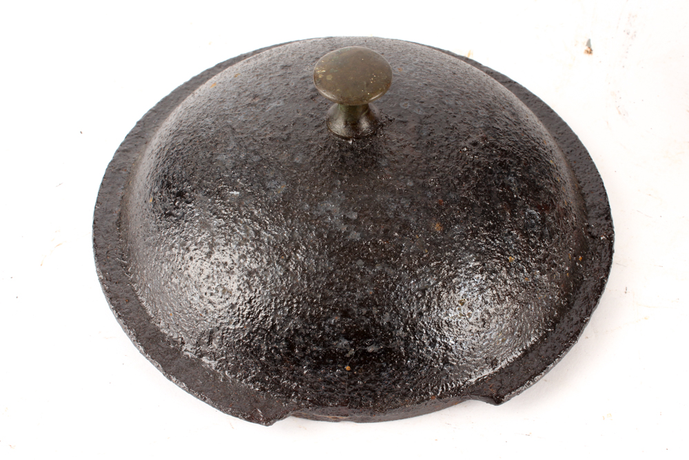 A. Kenrick and Sons Cast Iron Hearth Kettle with Brass Spigot EBTH