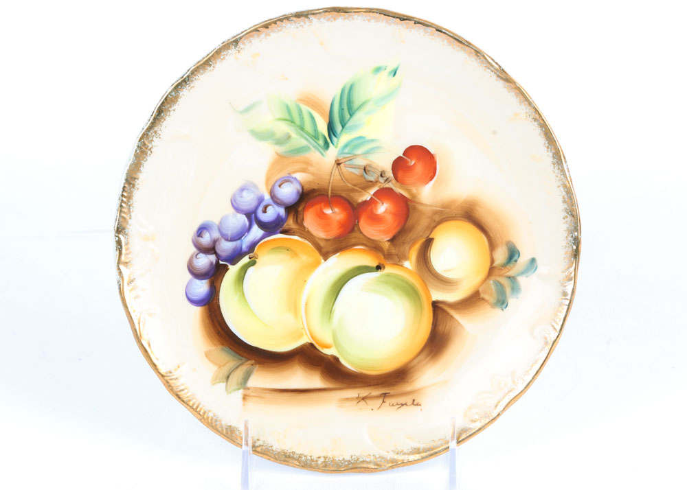 Handpainted Decorative Fruit Plates EBTH
