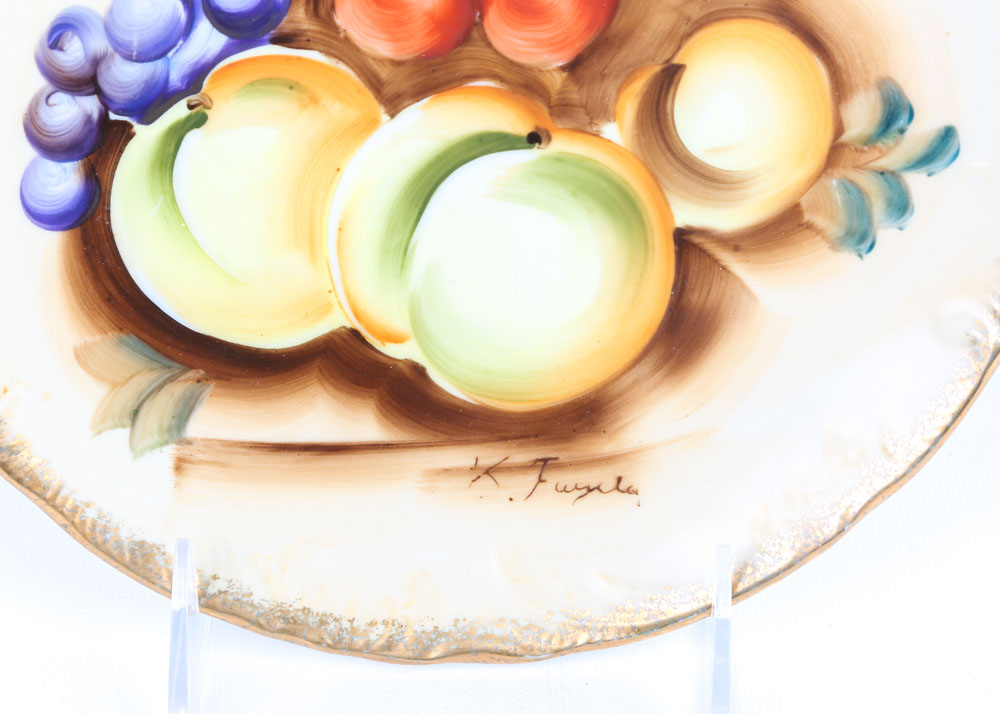 Handpainted Decorative Fruit Plates EBTH