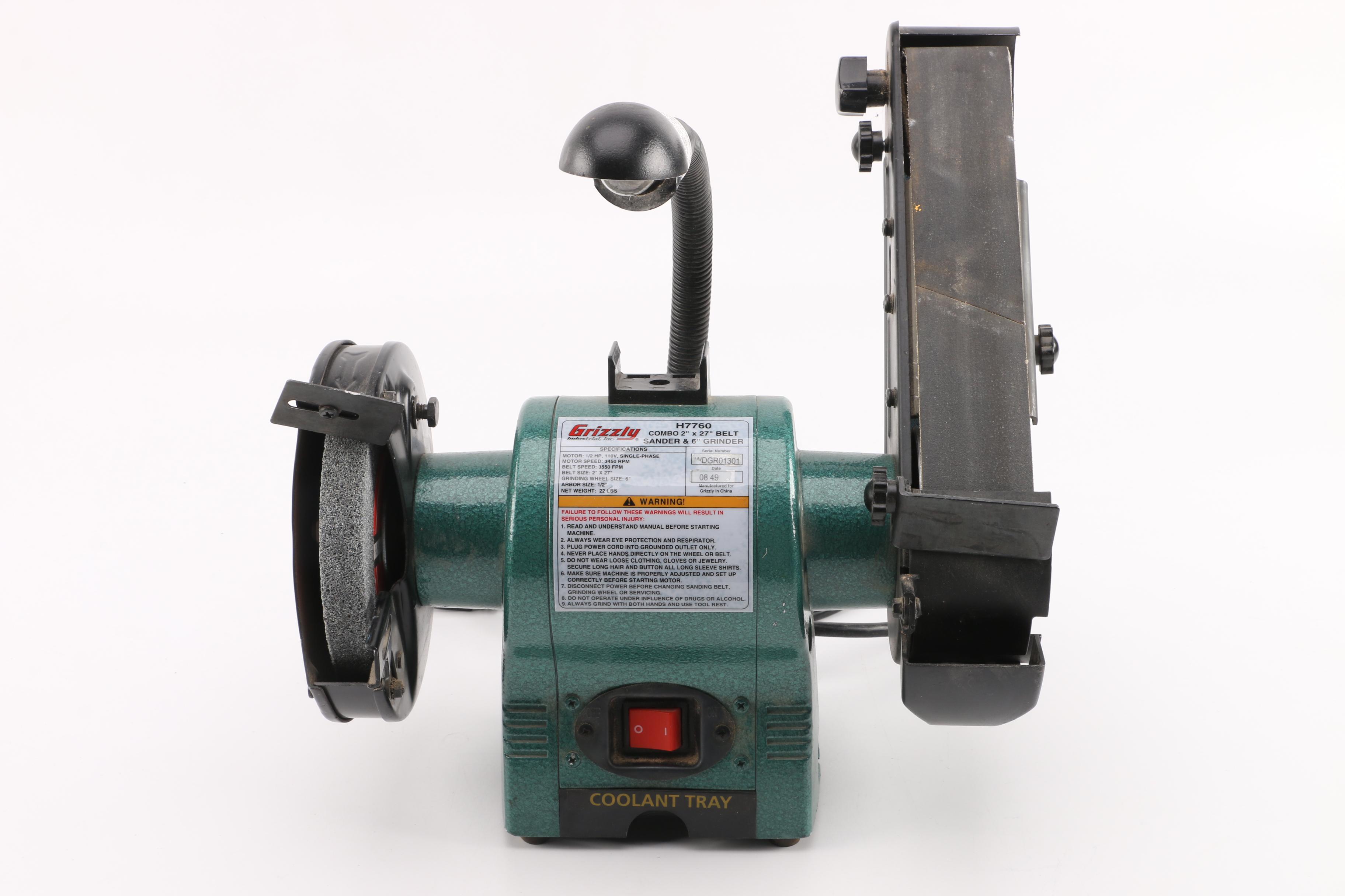 Grizzly Industrial Model H7760 Combination Belt Sander and Grinder EBTH