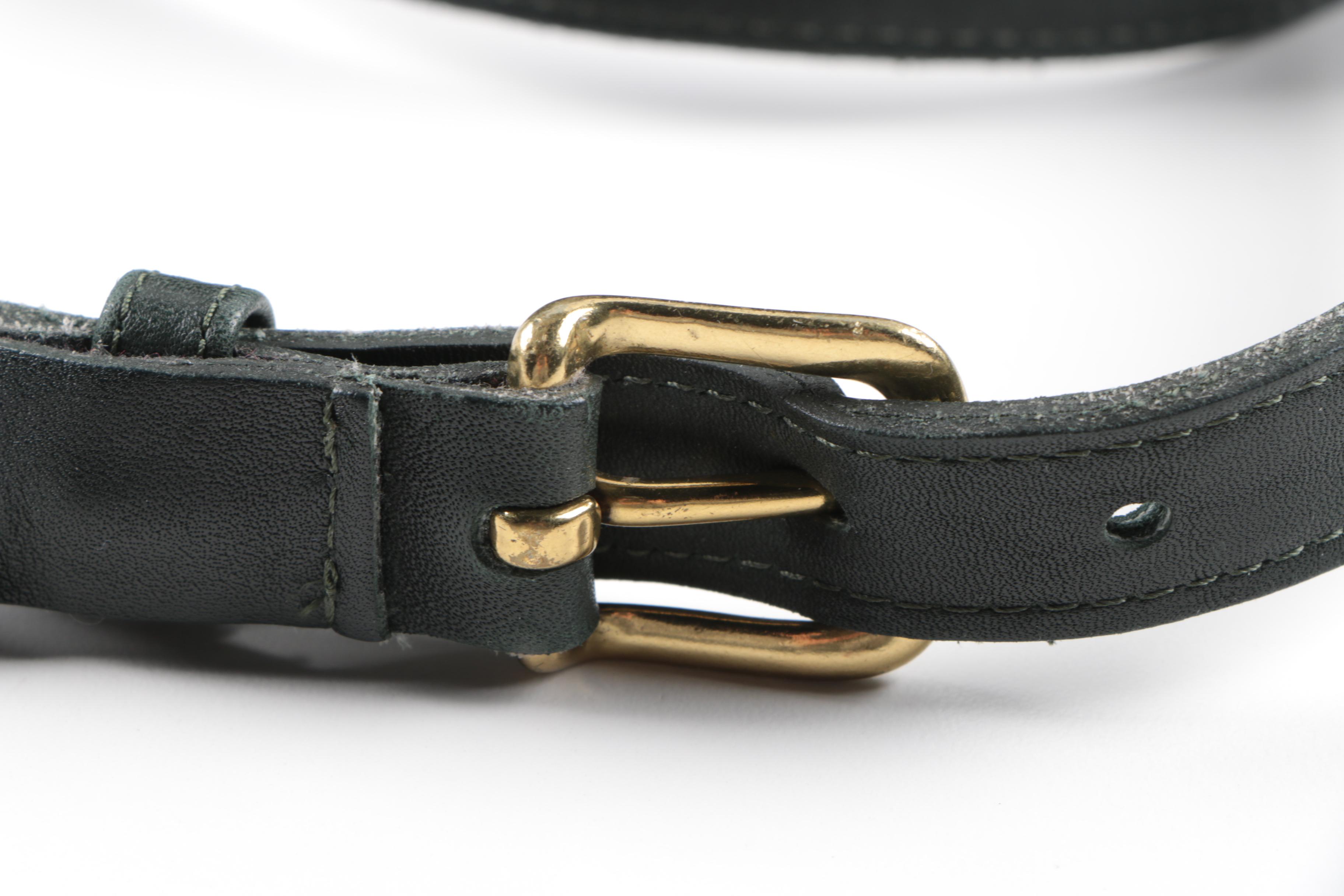 Vintage Coach Dark Green Leather Crossbody Bag EBTH