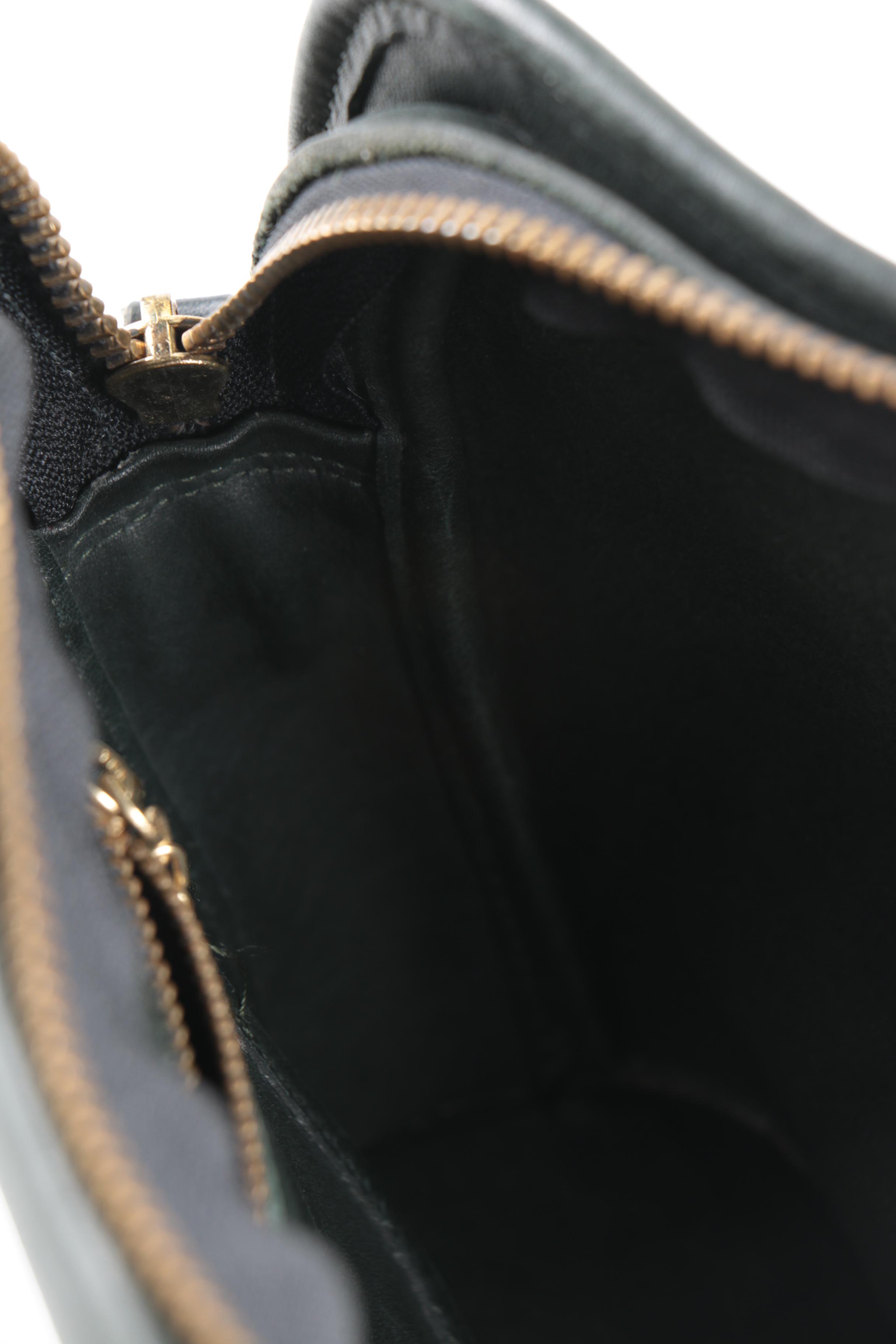 Vintage Coach Dark Green Leather Crossbody Bag EBTH