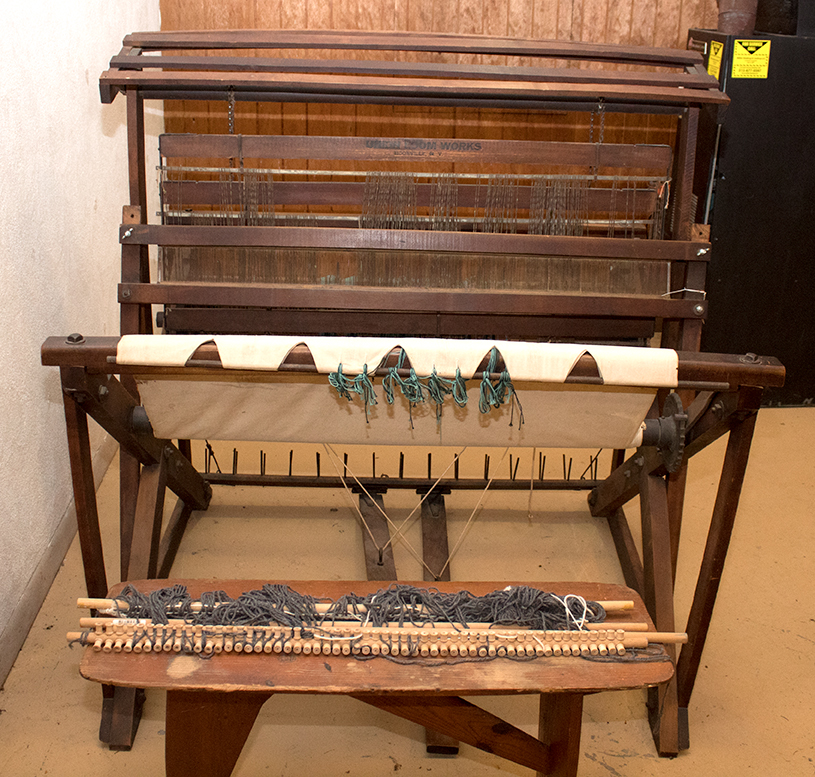 Vintage Union Loom Works Weaving Loom and Handmade Bench EBTH