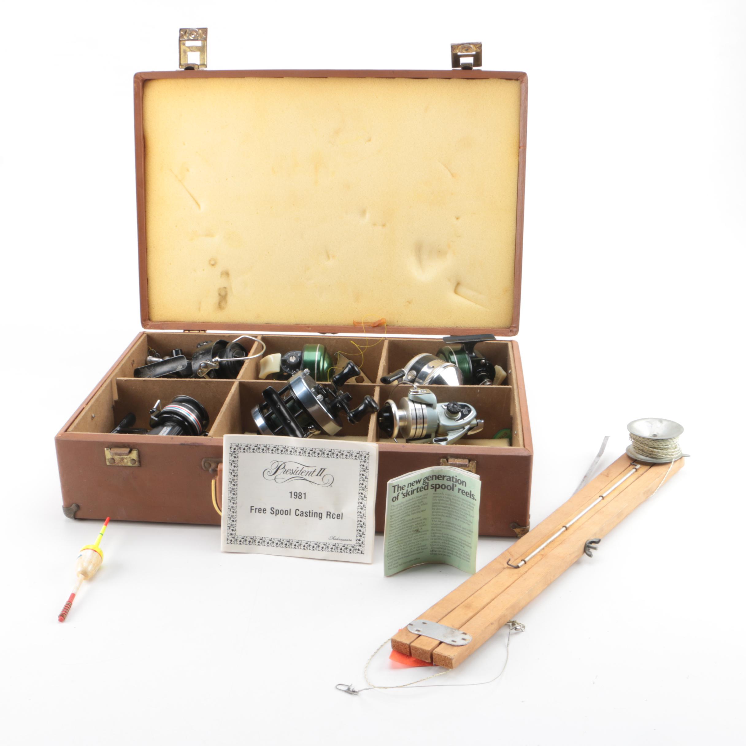 Vintage Fishing Reels and Ice Fishing TipUp EBTH