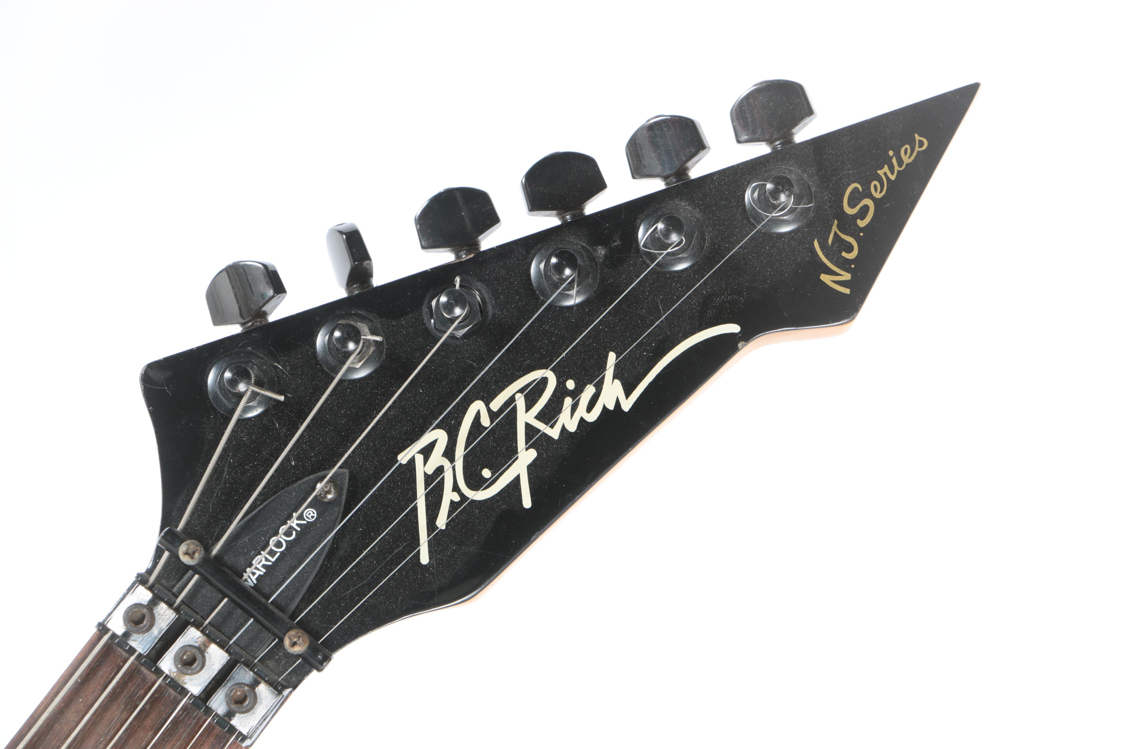 BC Rich "NJ Series" Warlock Electric Guitar with Gig Bag and Strings EBTH
