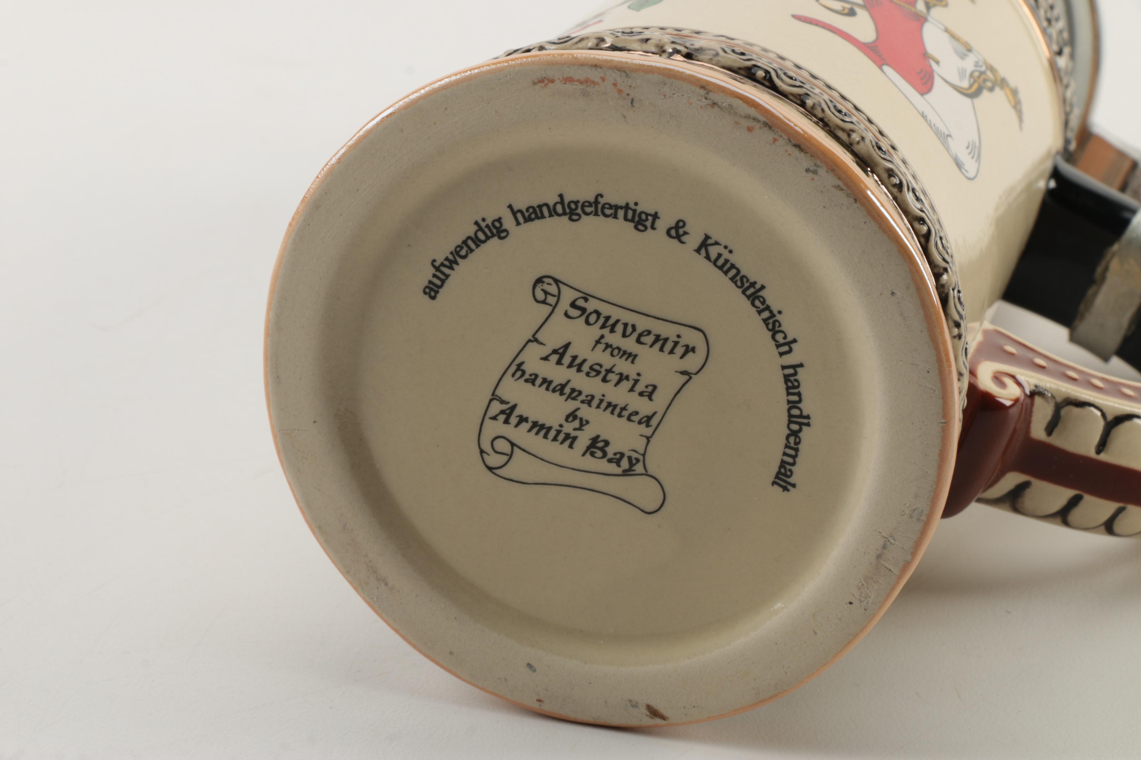 Hand-Painted Armin Bay Stein | EBTH