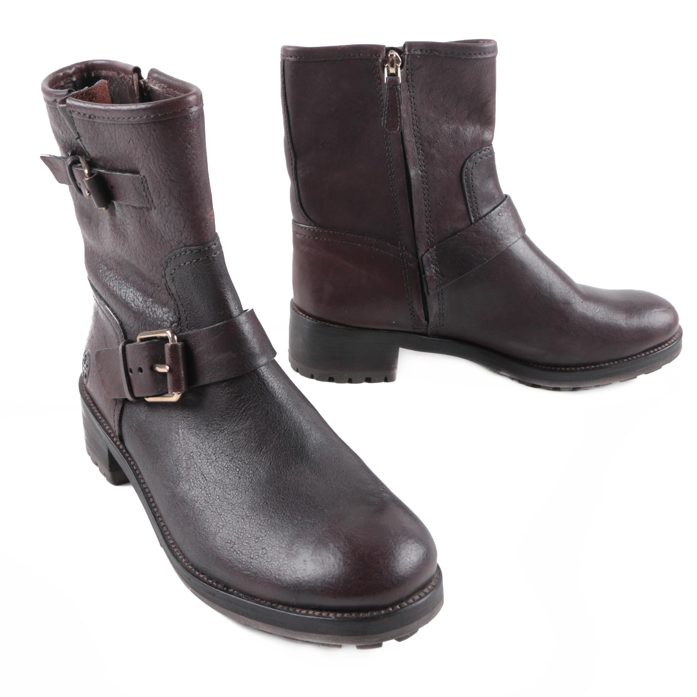 tory burch motorcycle boots