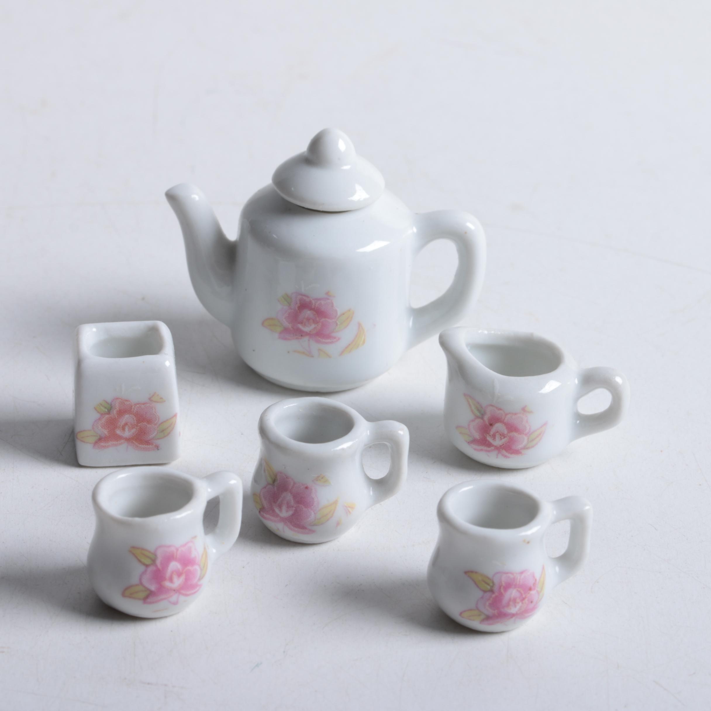 children's ceramic tea set