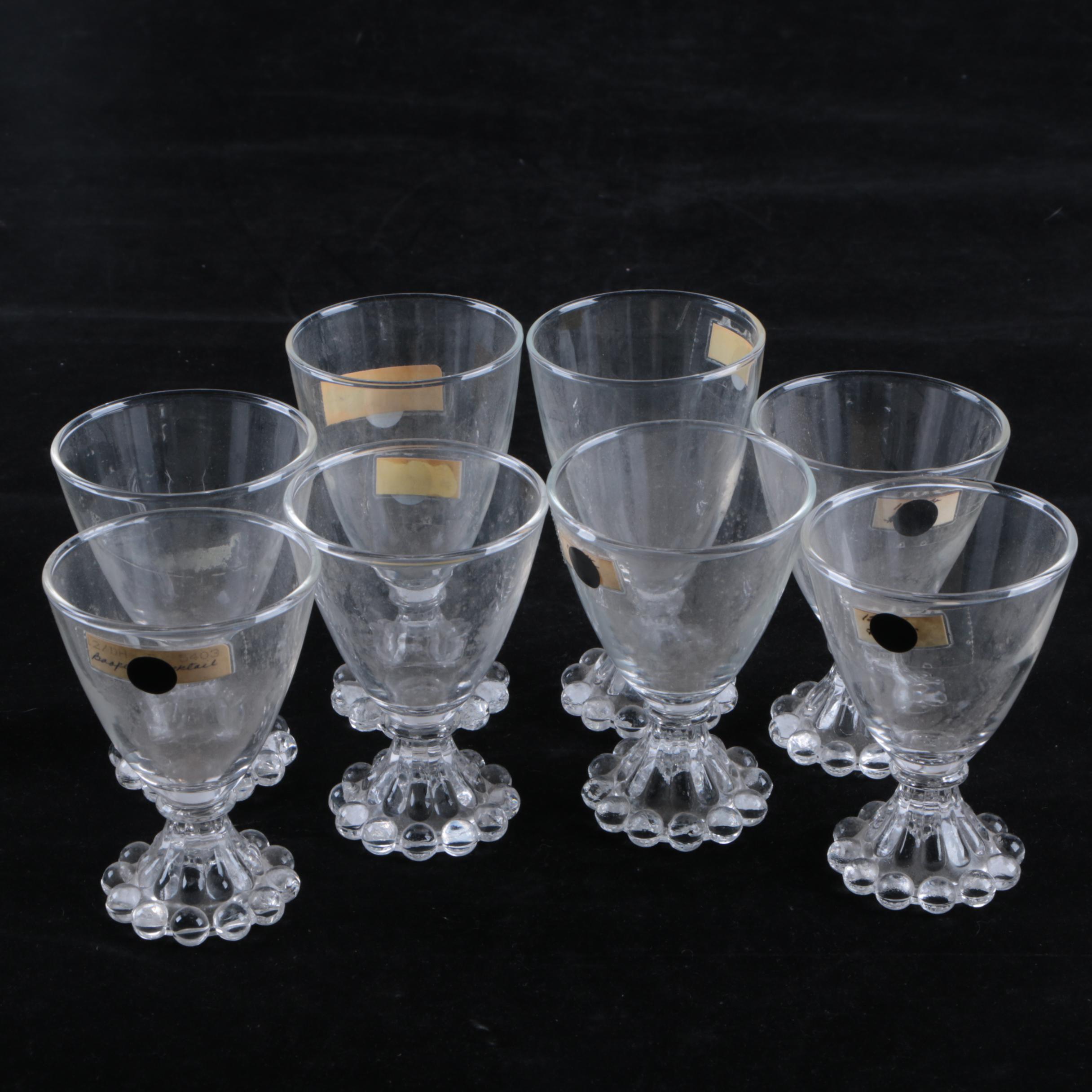 Anchor Hocking "Boopie" Footed Cocktail Glasses EBTH