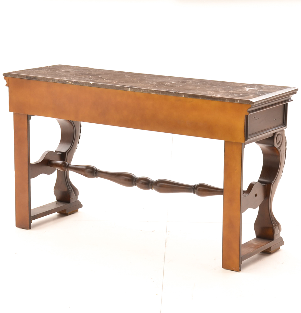 Stone Top Console Table EBTH