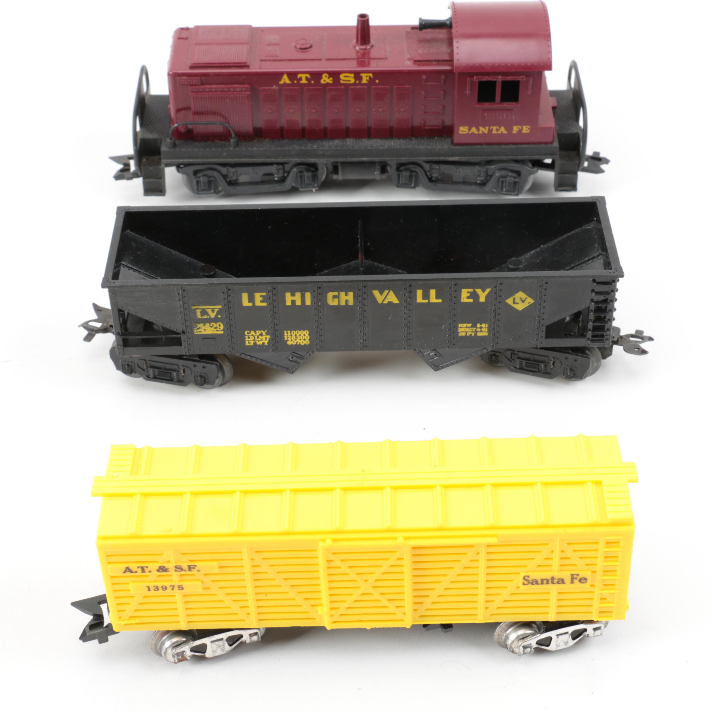 Marx Train Set, Track, Plasticville Model Kits, and Other Train