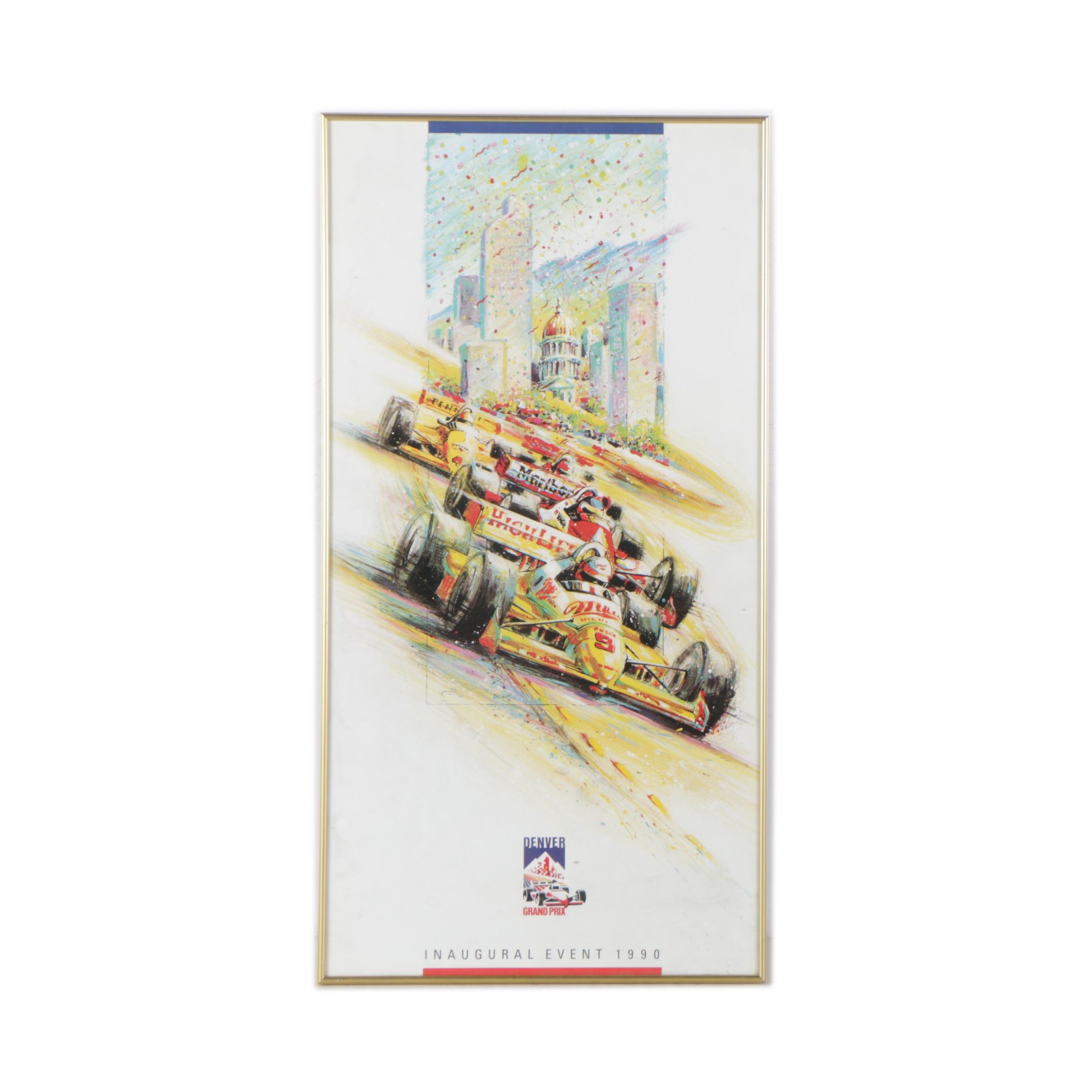 1990 Denver Grand Prix Poster on Paper EBTH