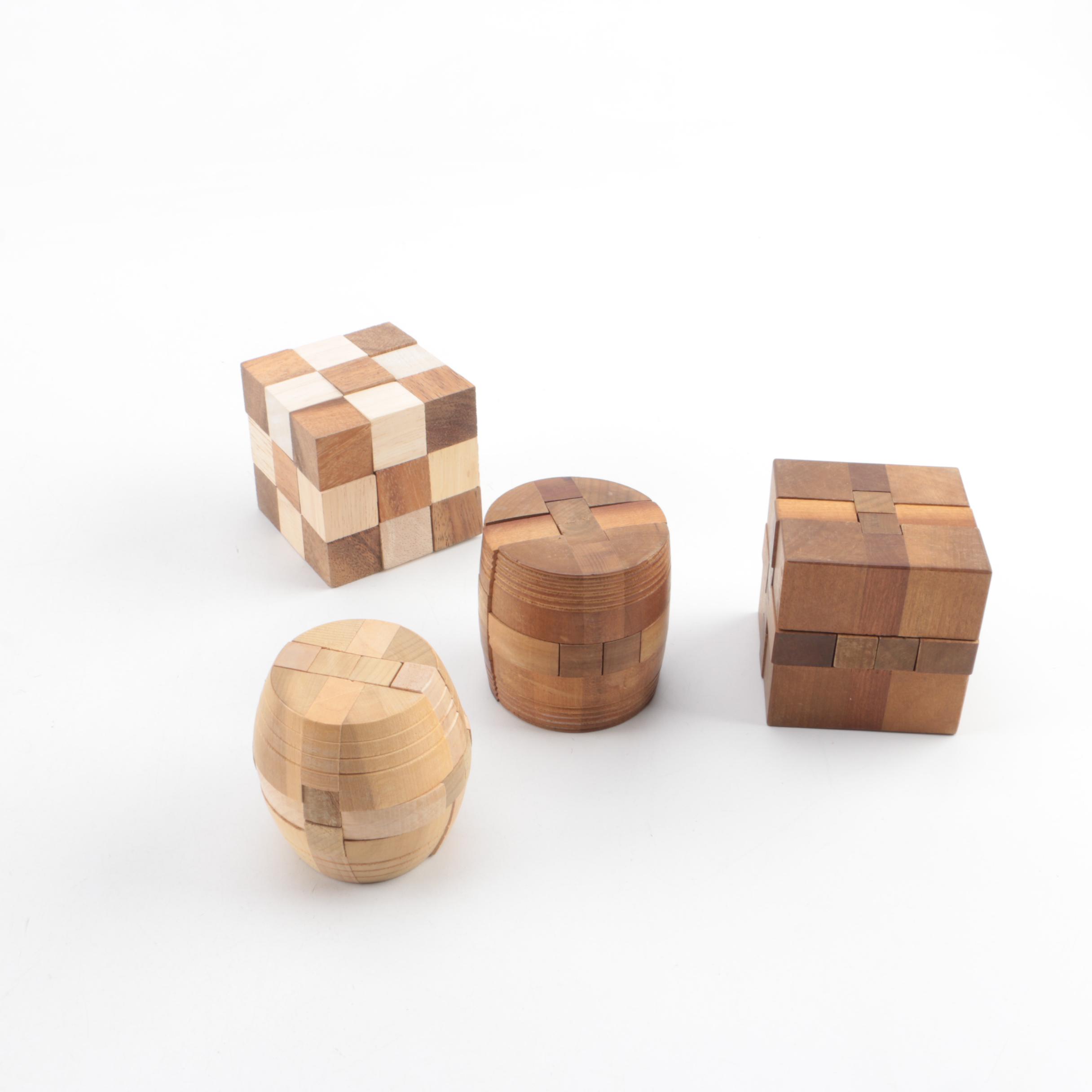 Wooden Puzzle Blocks EBTH