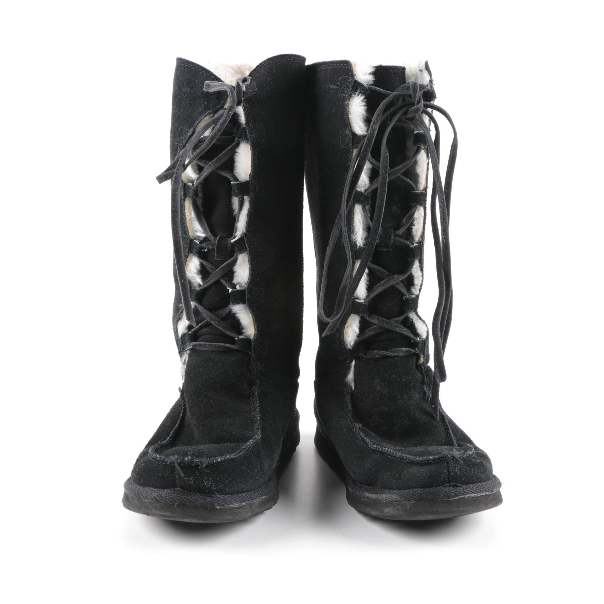 womens ugg classic tall black boots