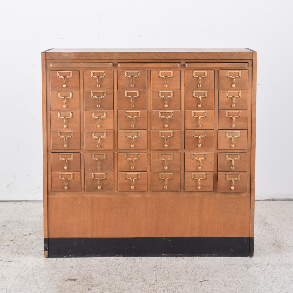 Vintage Library Card Catalog EBTH