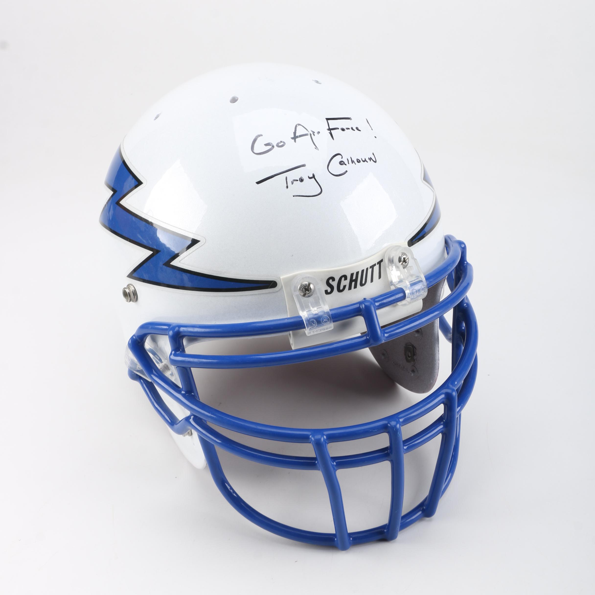Troy Calhoun Autographed Air Force Football Helmet EBTH
