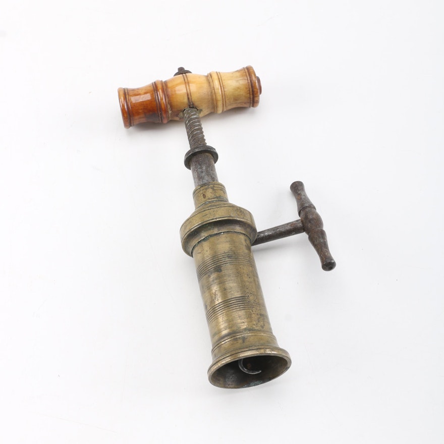 Vintage Brass Corkscrew | EBTH