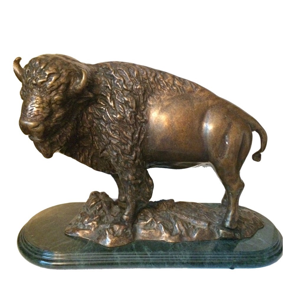 Bronze Buffalo Sculpture | EBTH
