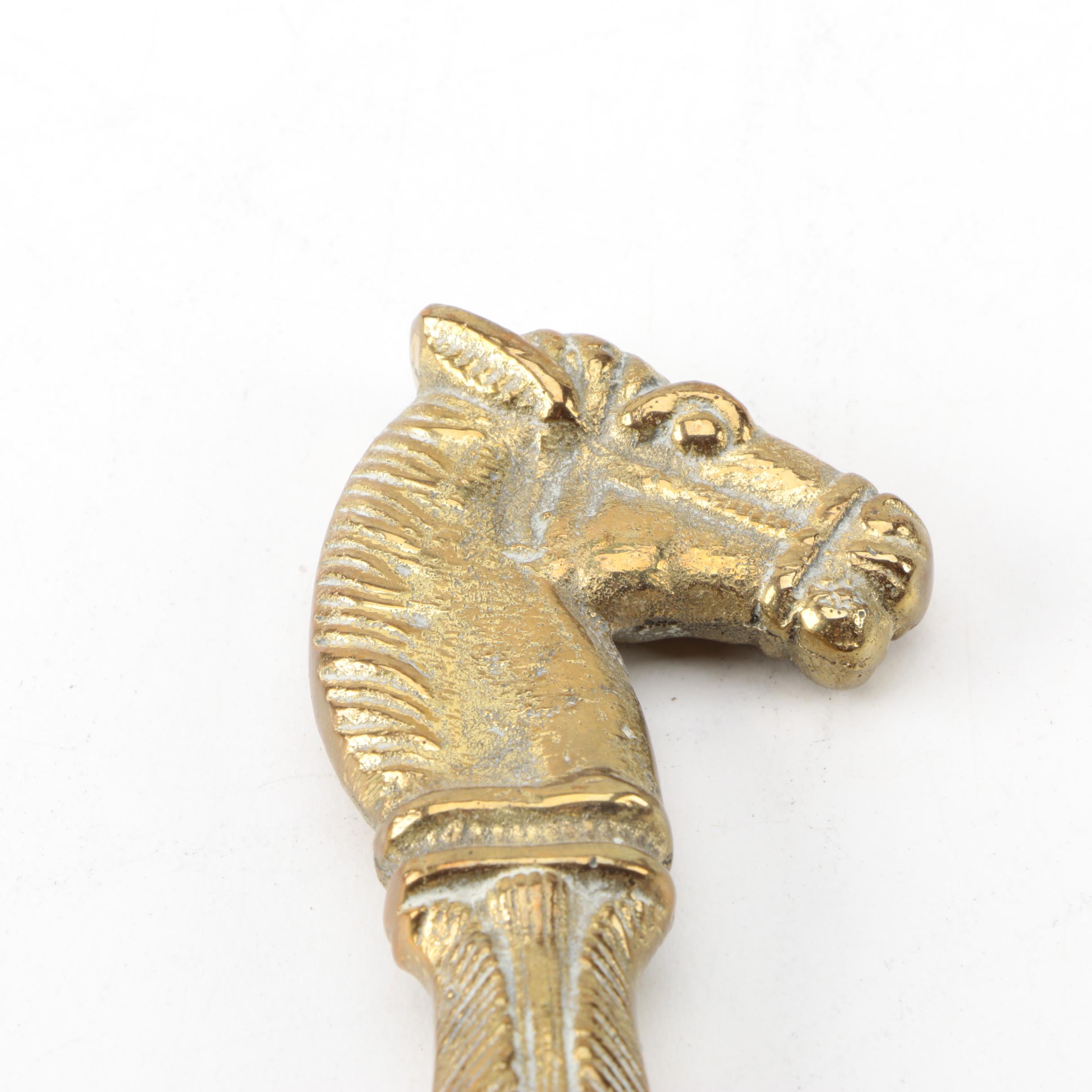 Brass Horse Head Shoe Horn EBTH
