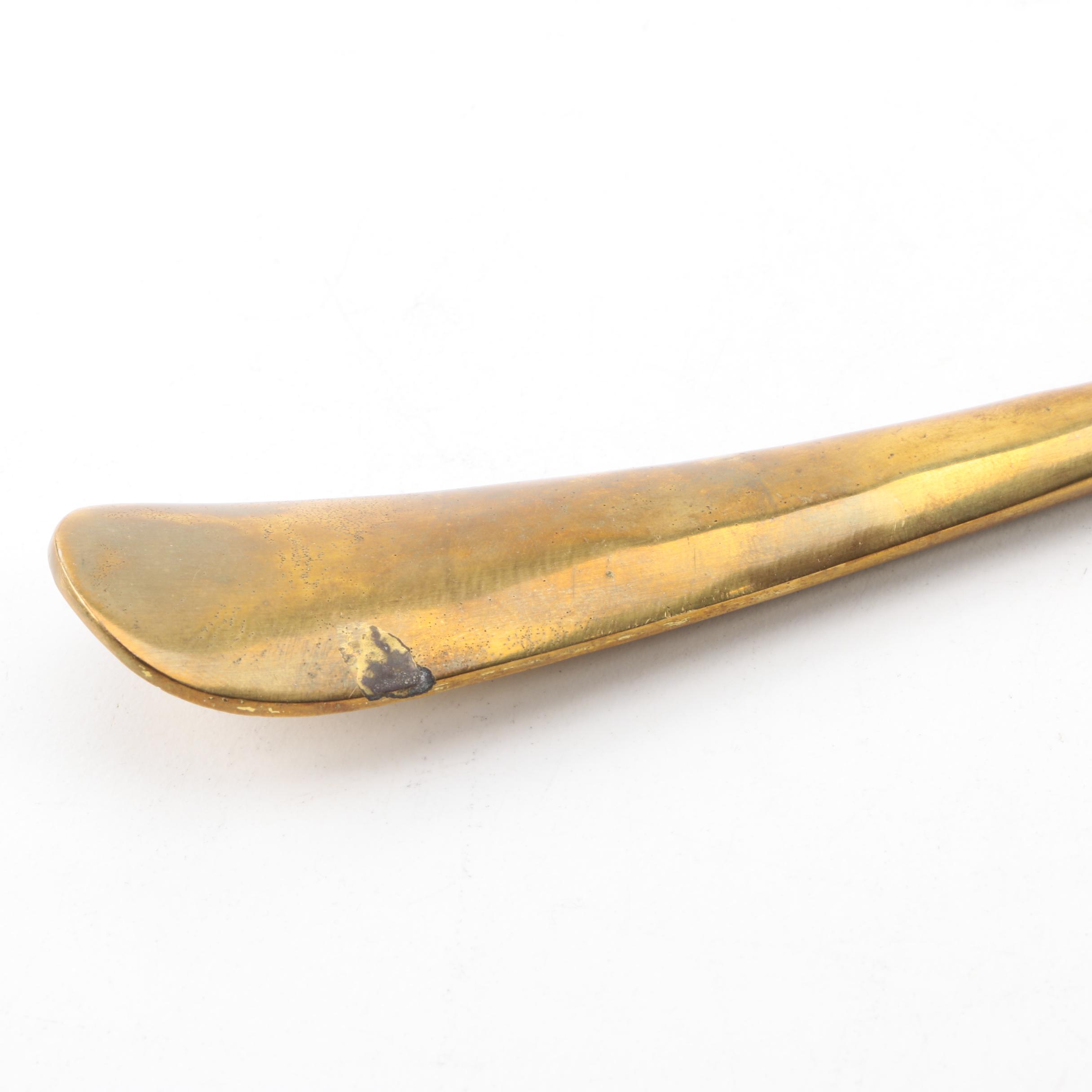 Brass Horse Head Shoe Horn EBTH