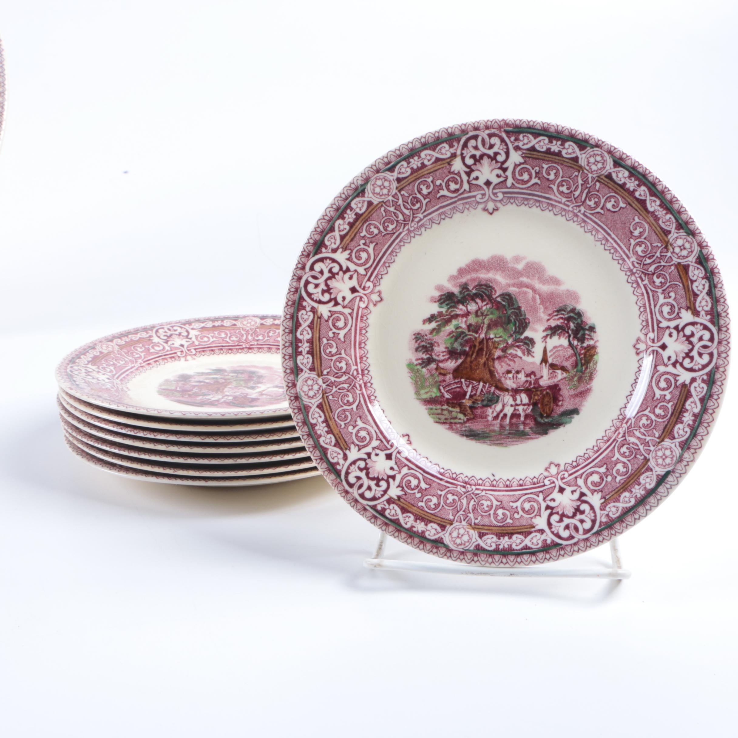 Antique English W. Baker & Co. "Woodland" Tableware EBTH