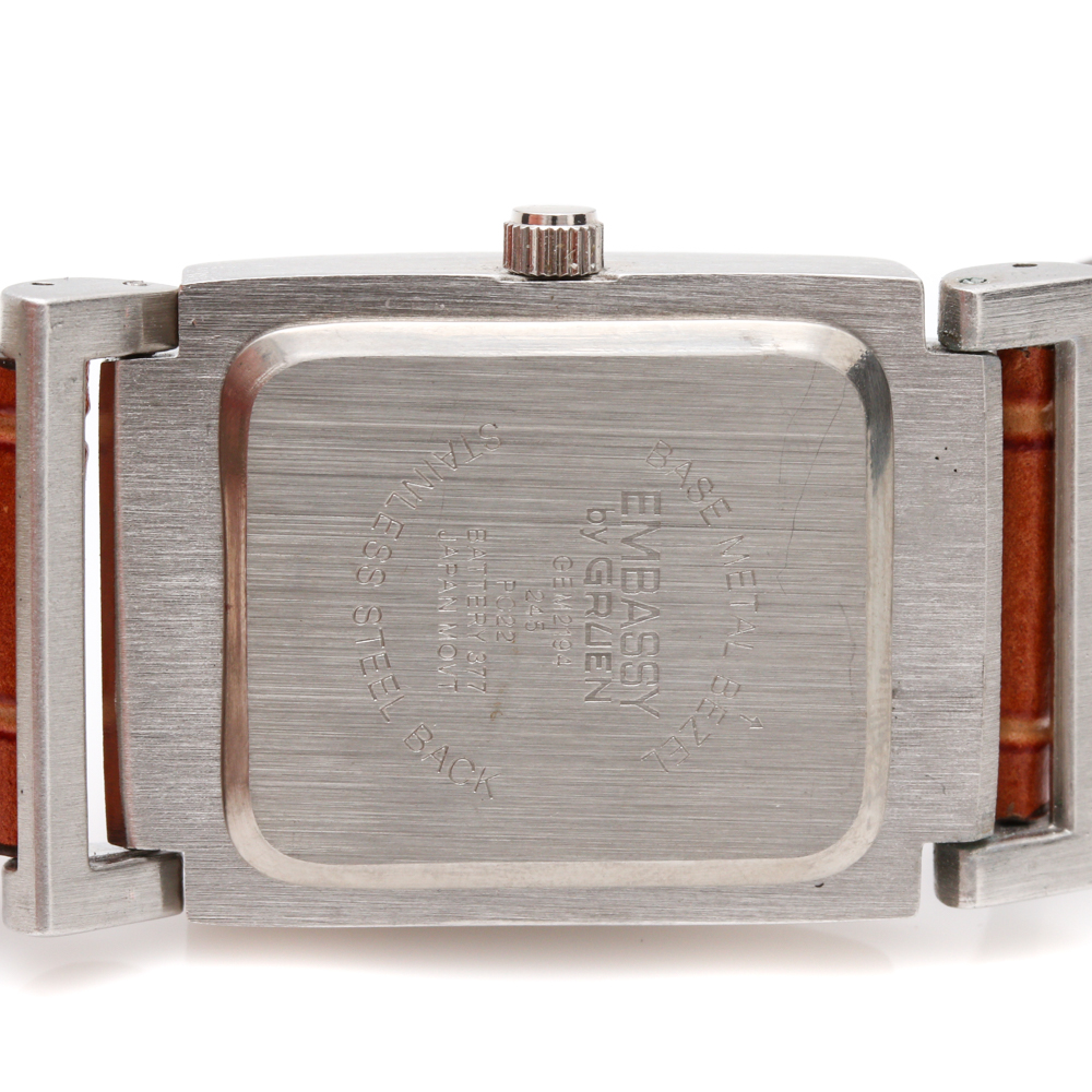 Arriba 91+ Foto Base Metal Bezel Stainless Steel Back Mirada Tensa