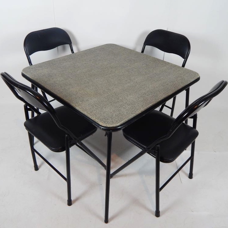 card table and chairs