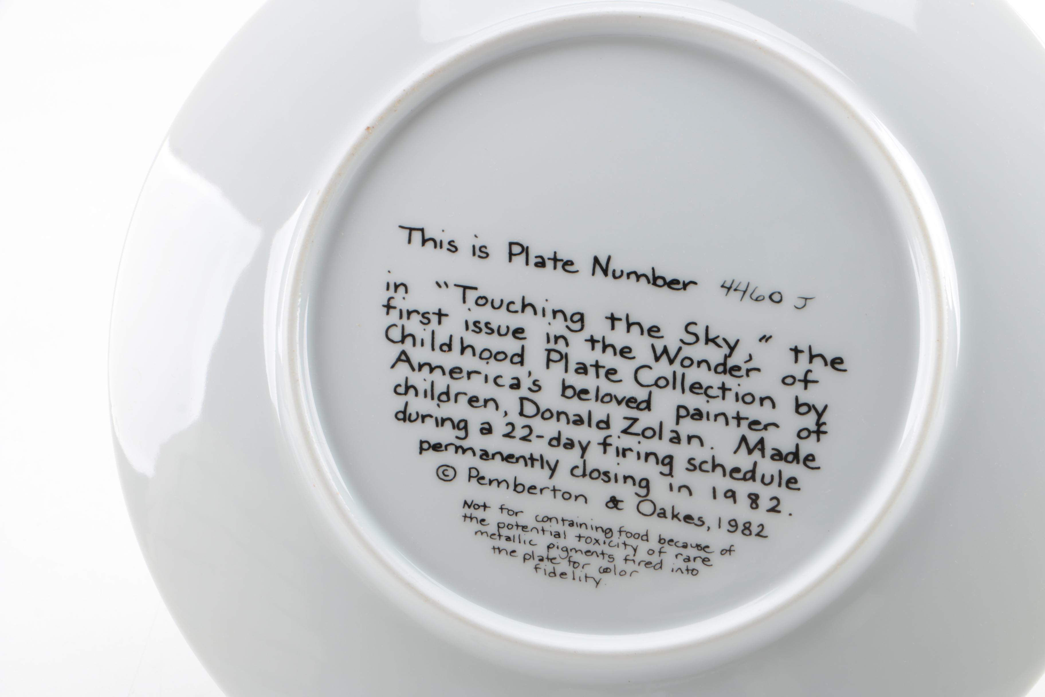 Pemberton & Oakes "Wonder of Childhood Plate Collection" Plates EBTH