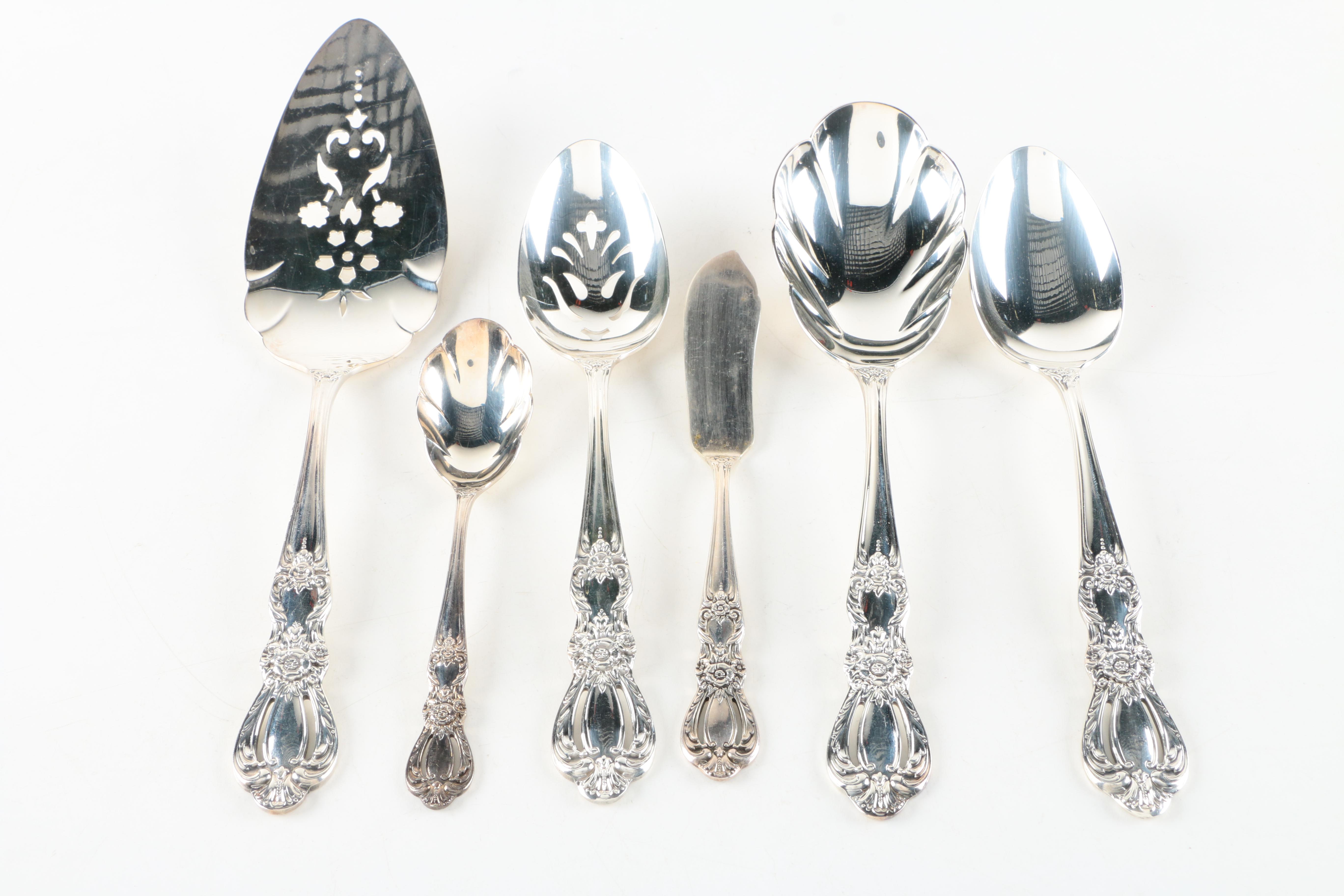1847 Rogers Bros "Heritage" Silver Plate Flatware Set EBTH