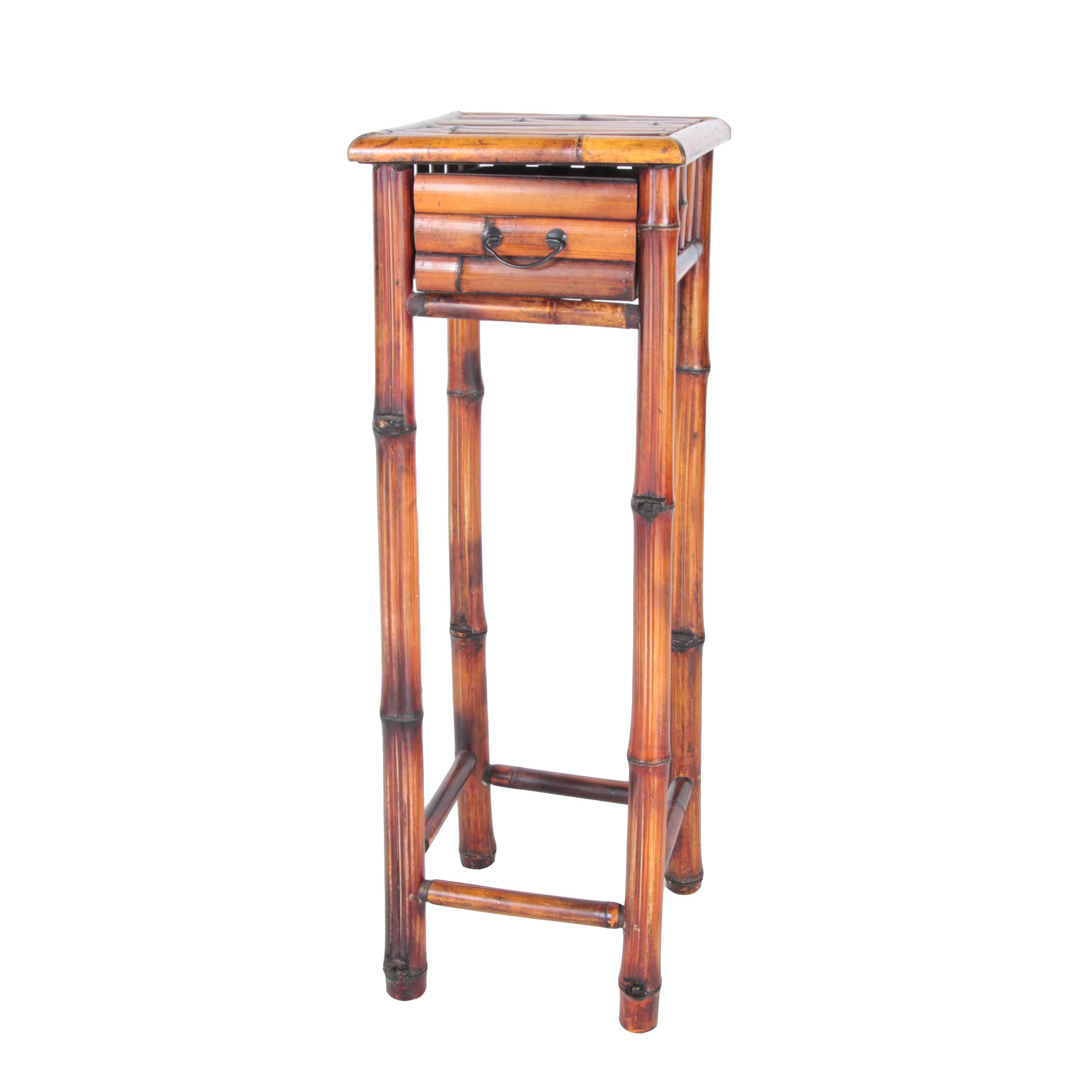 Faux Bamboo Side Table EBTH