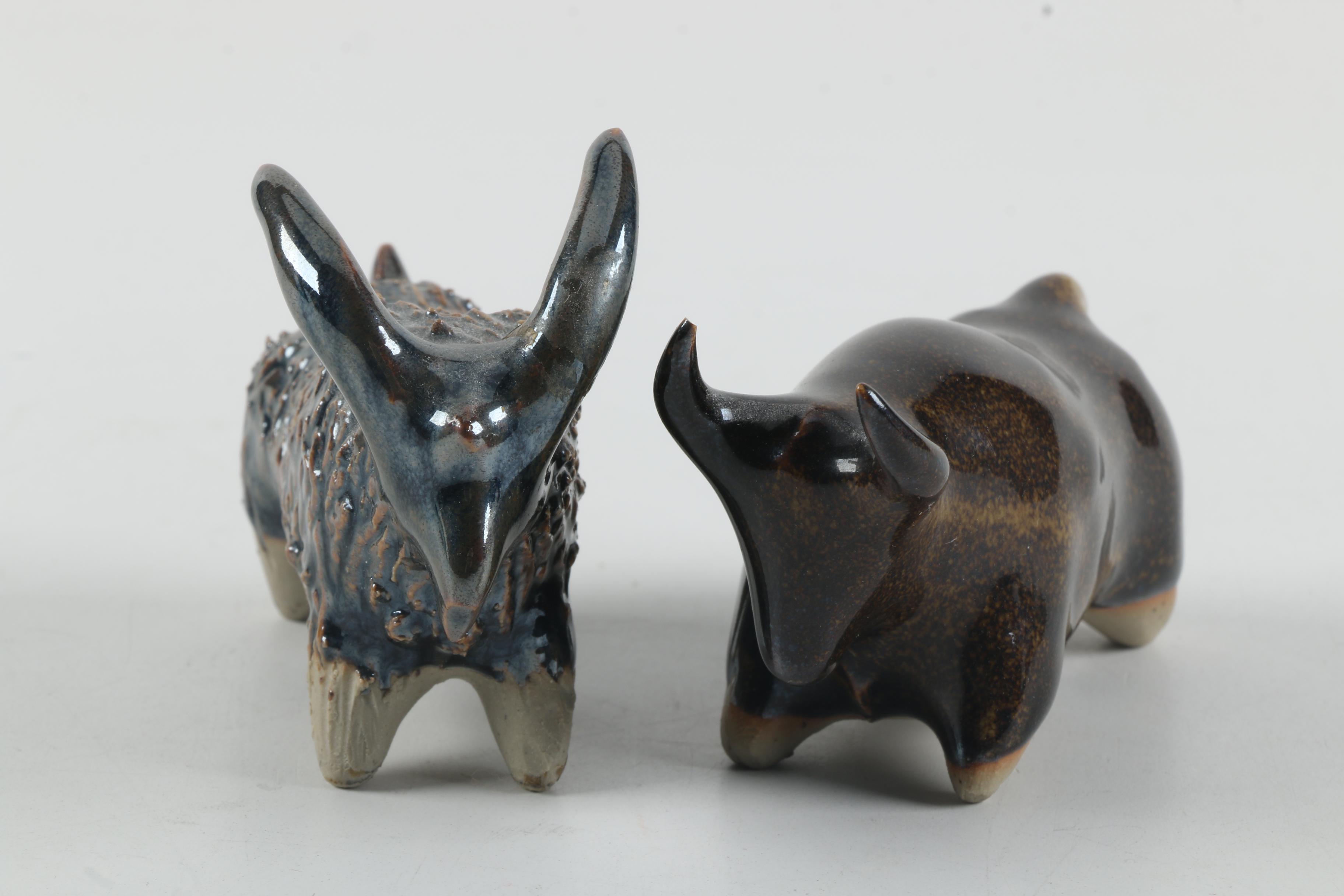 Ceramic Horned Animal Figurines EBTH