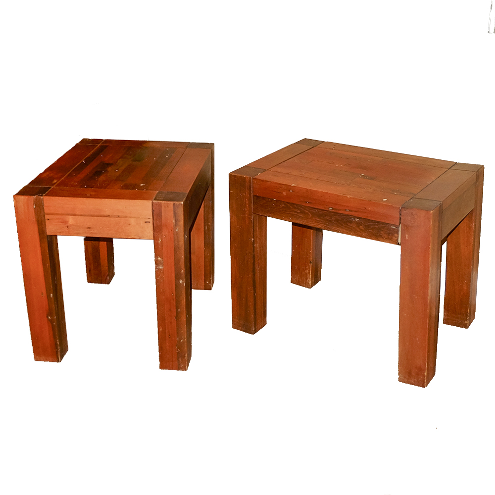 Butcher Block End Tables EBTH