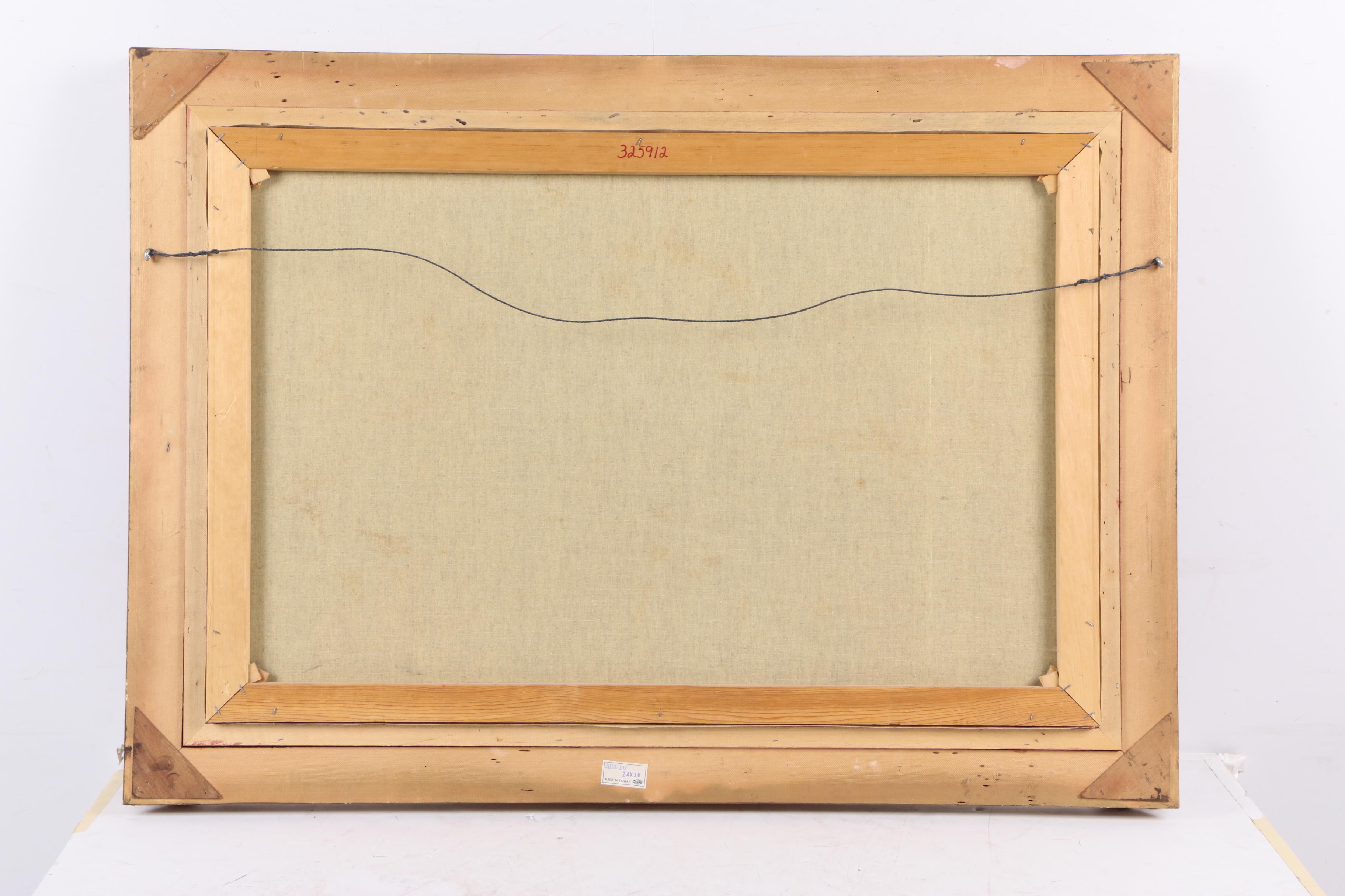 Hans Runge Oil Painting on Canvas of German Village in Autumn EBTH