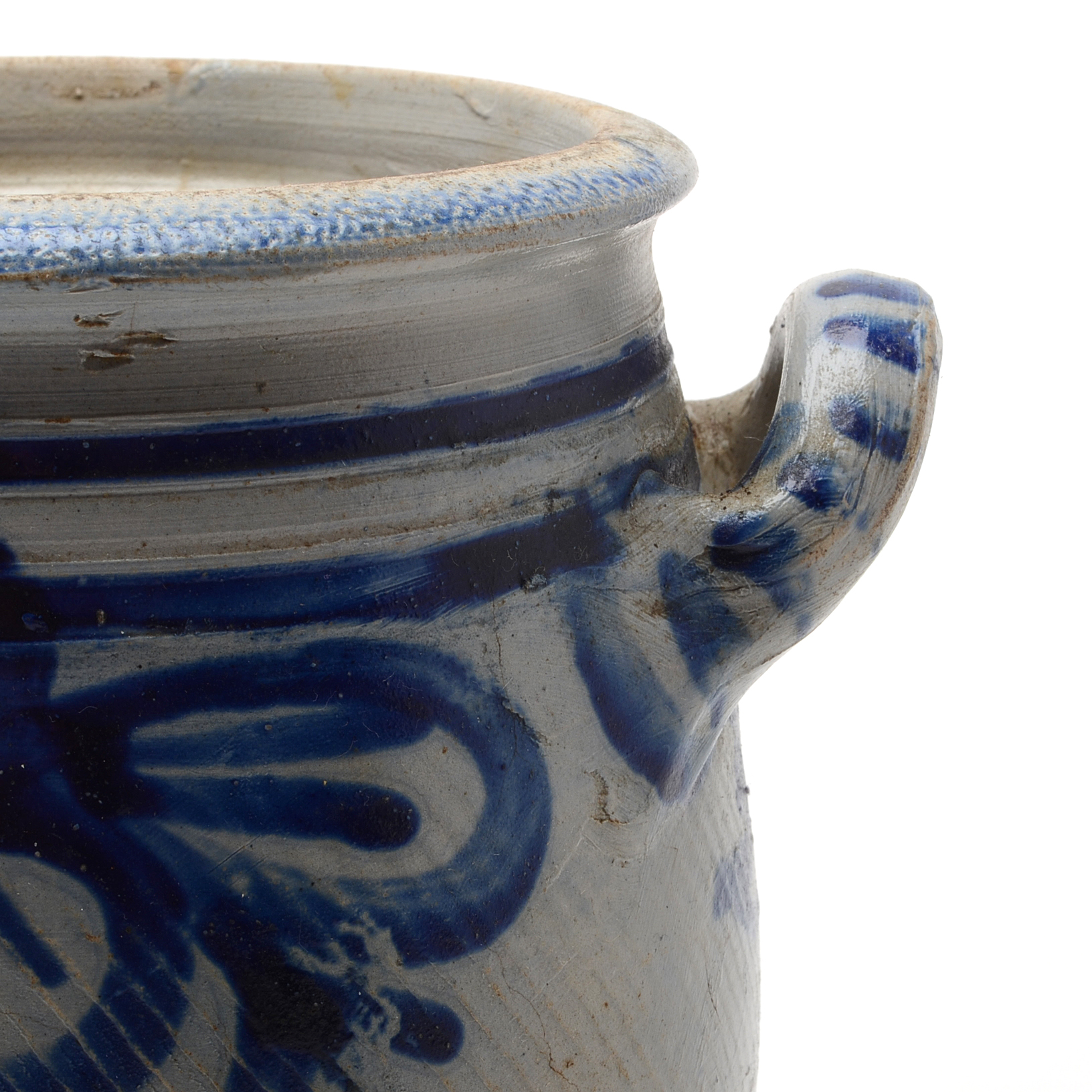 Antique SaltGlazed Stoneware Crocks, Including a German Westerwald