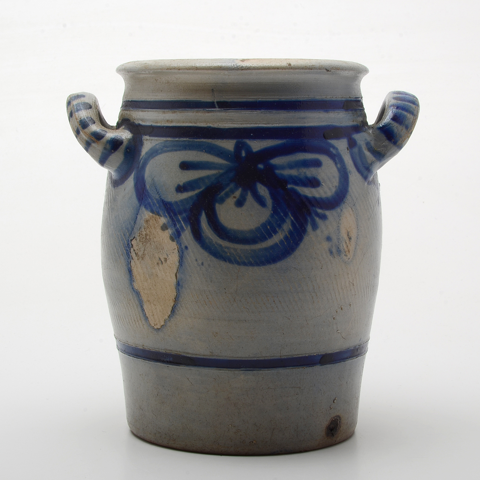 Antique SaltGlazed Stoneware Crocks, Including a German Westerwald