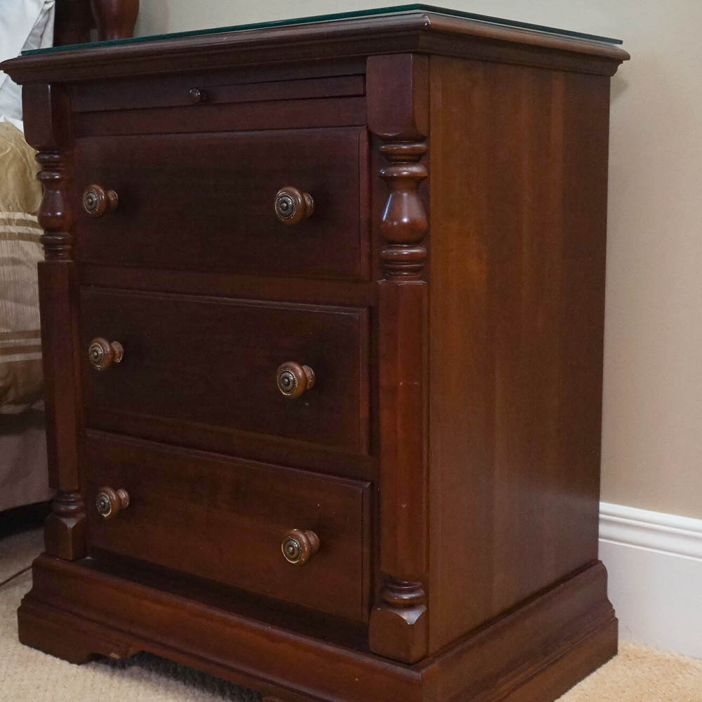 Pair of Empire Style Nightstands by Keller EBTH