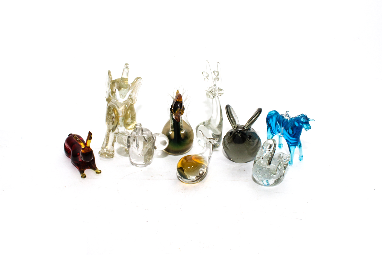 Art Glass Animal Paperweights EBTH