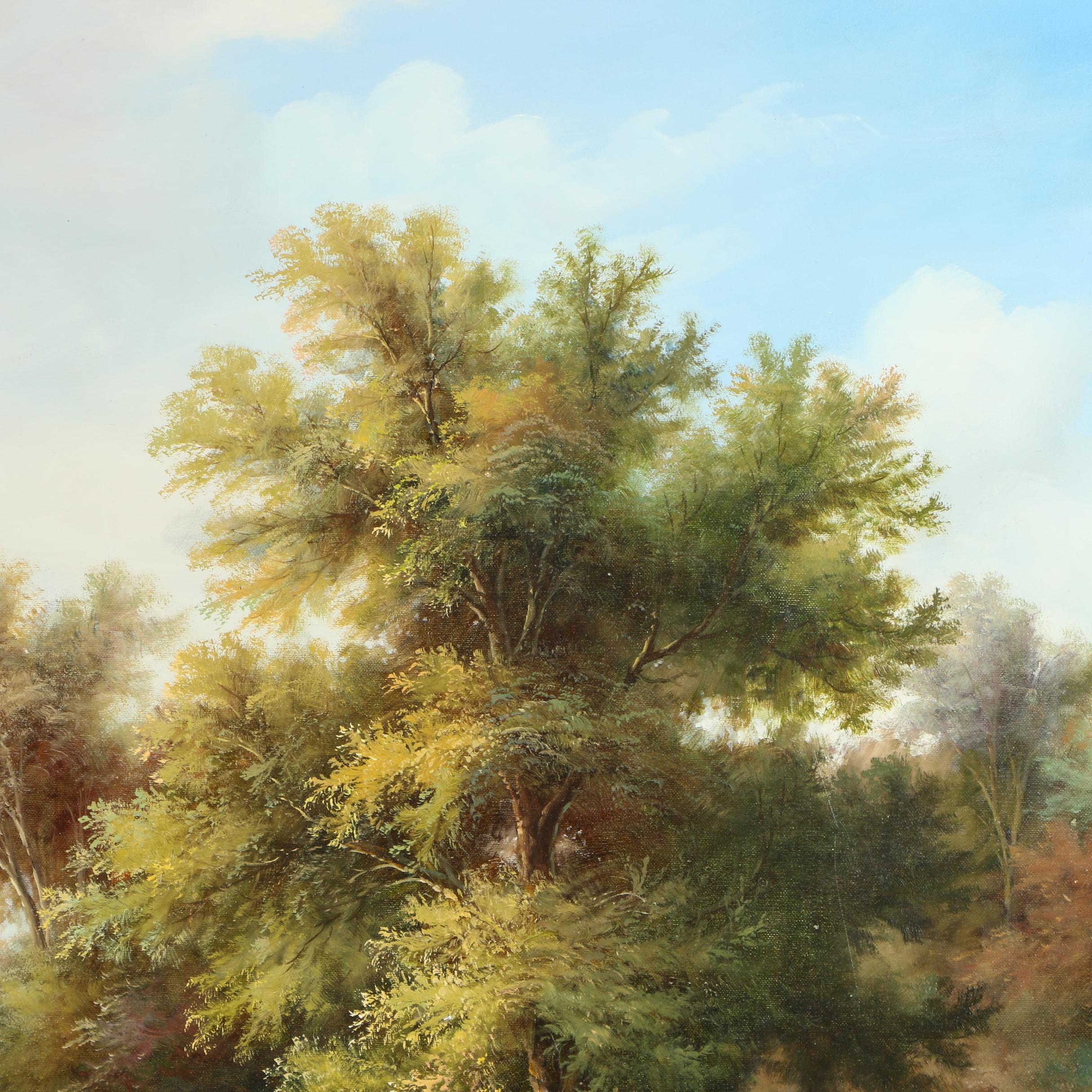 Wakeman Oil Painting Lush Landscape EBTH