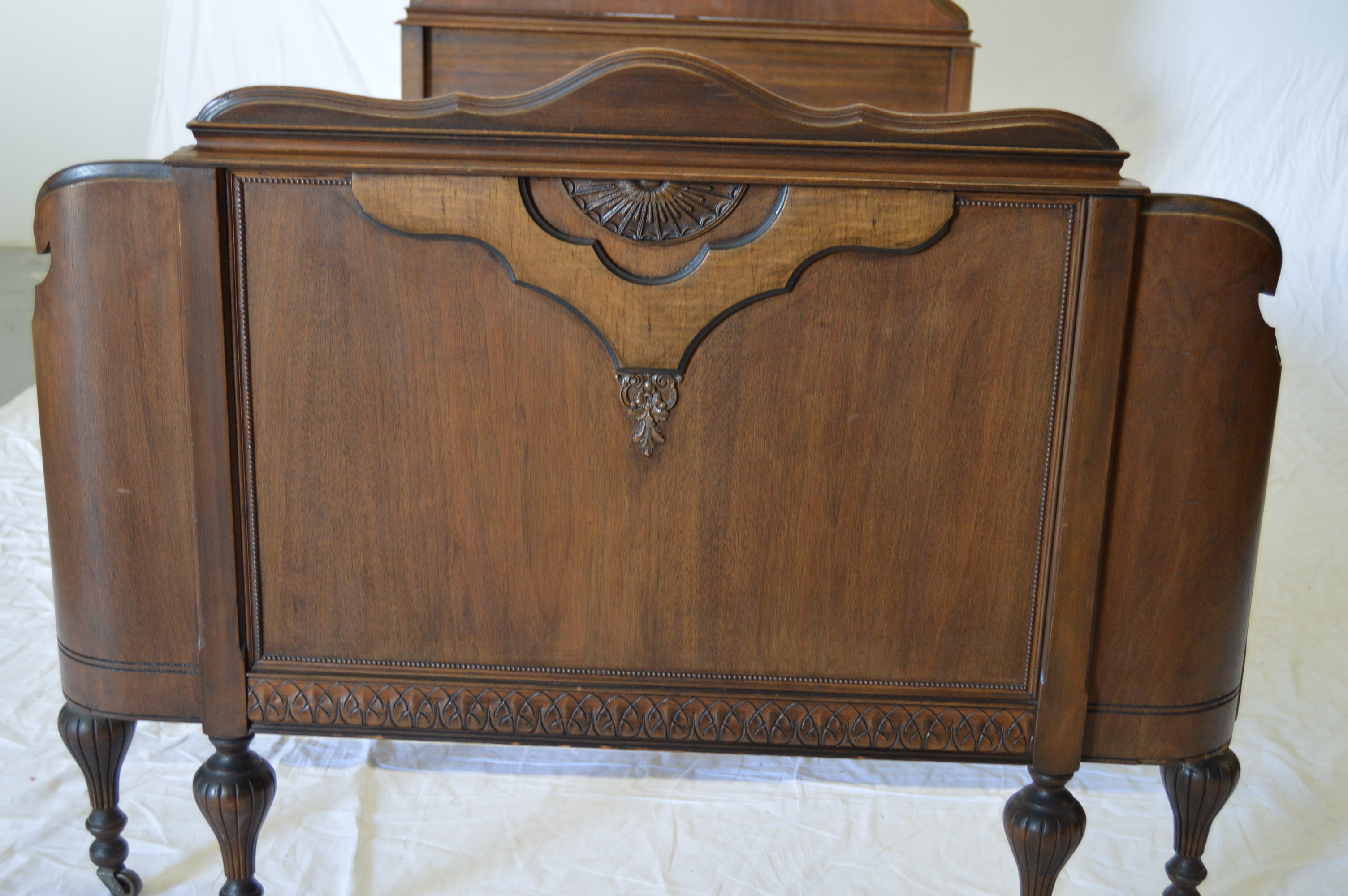 Vintage Art Deco Twin Size Bed Frame EBTH