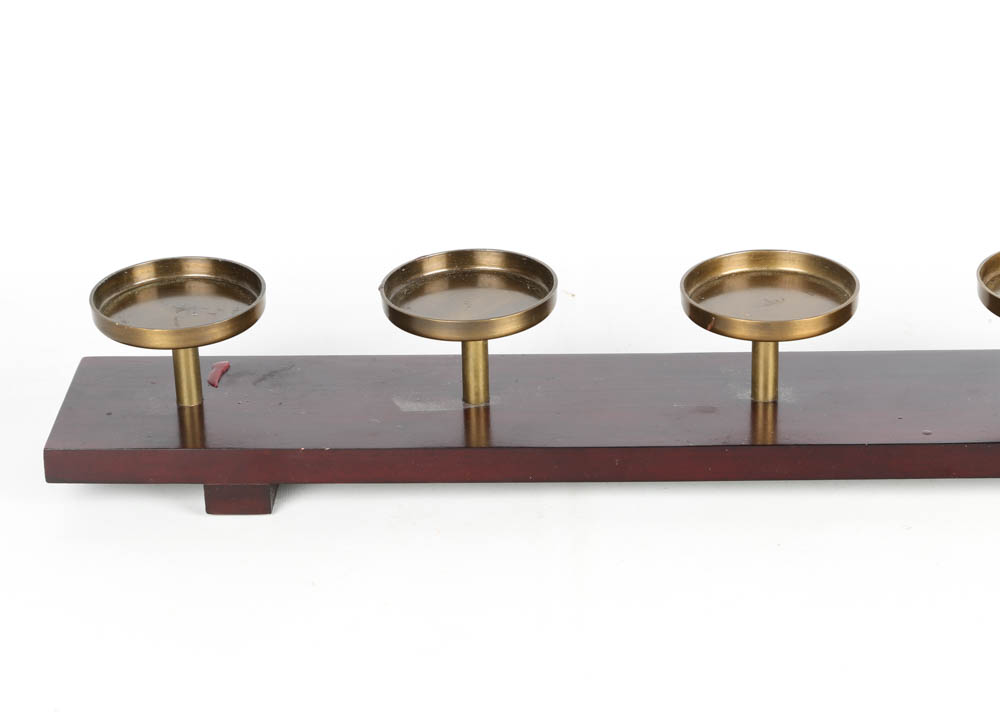 Crate & Barrel FivePillar Candelabra EBTH