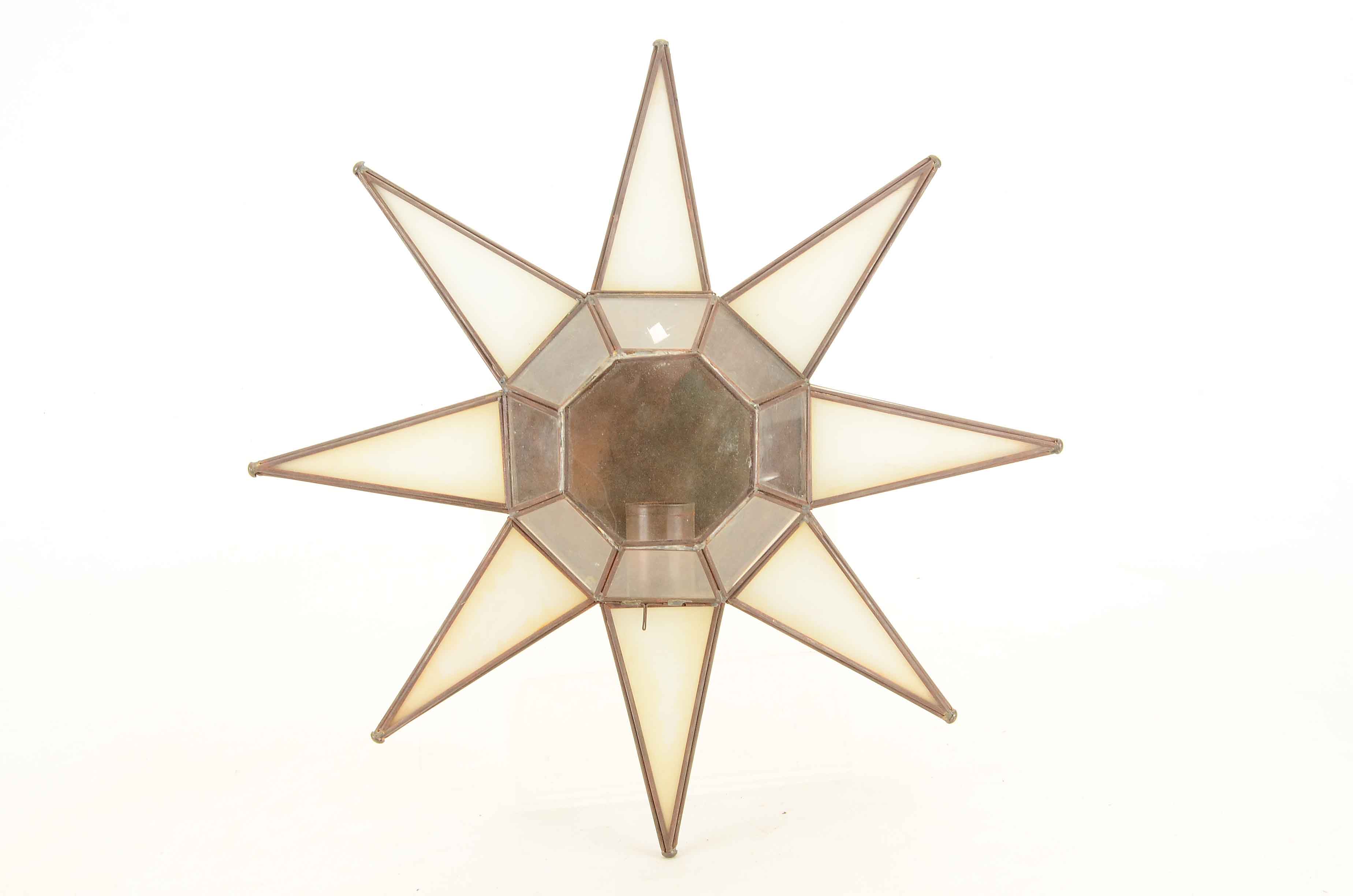 Mexican Glass Star Candle Luminaries EBTH