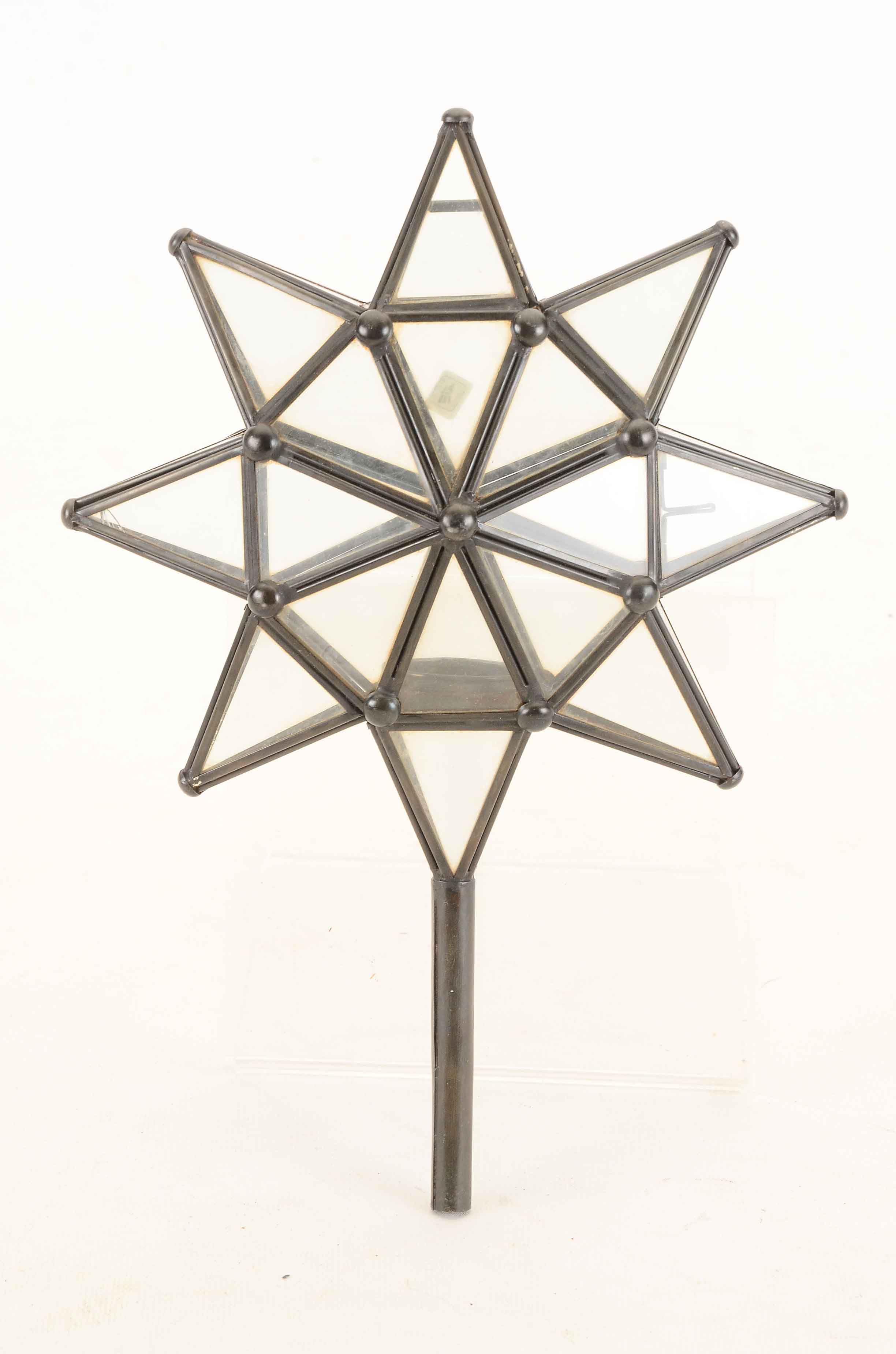 Mexican Glass Star Candle Luminaries EBTH