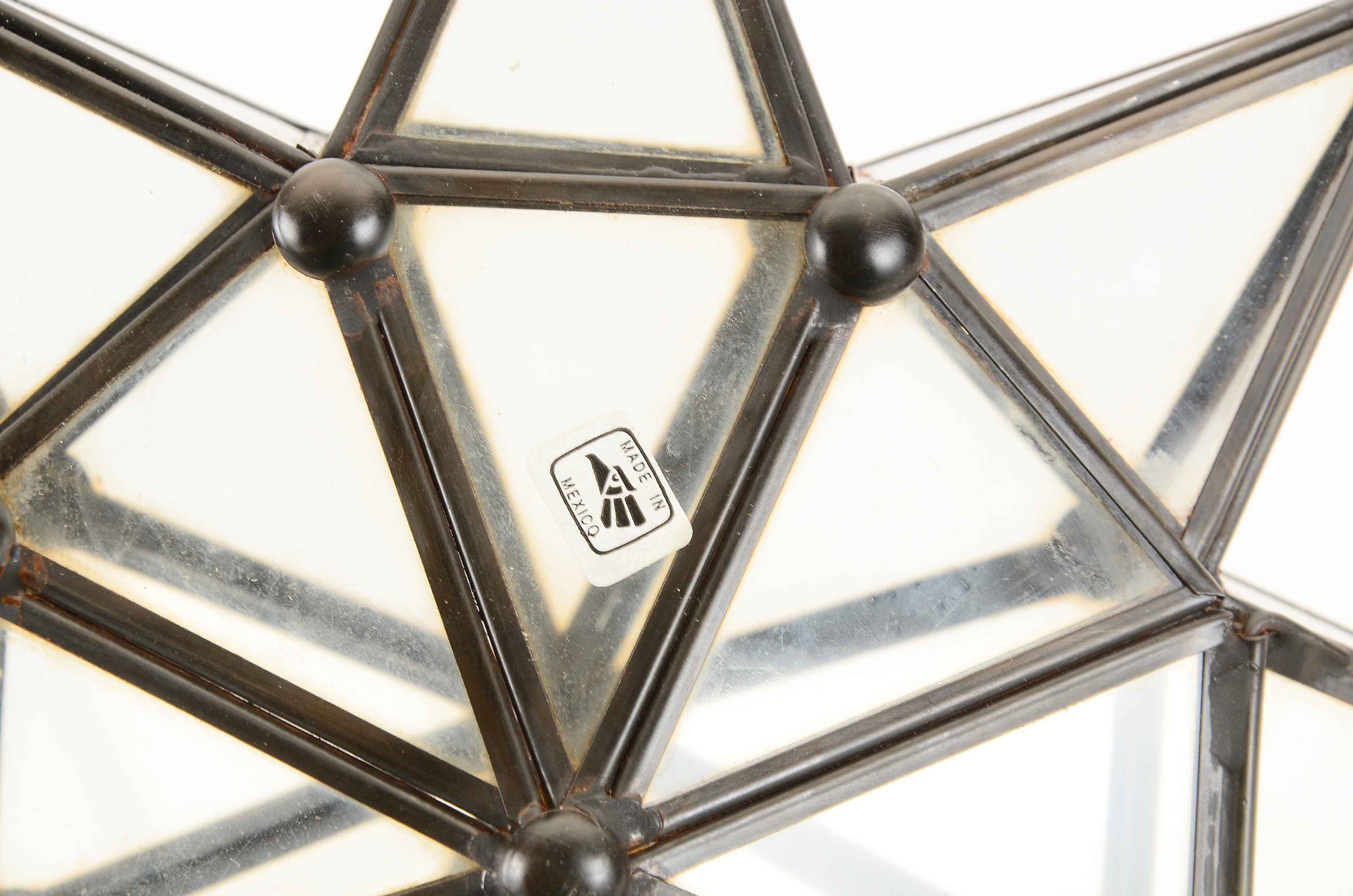 Mexican Glass Star Candle Luminaries EBTH