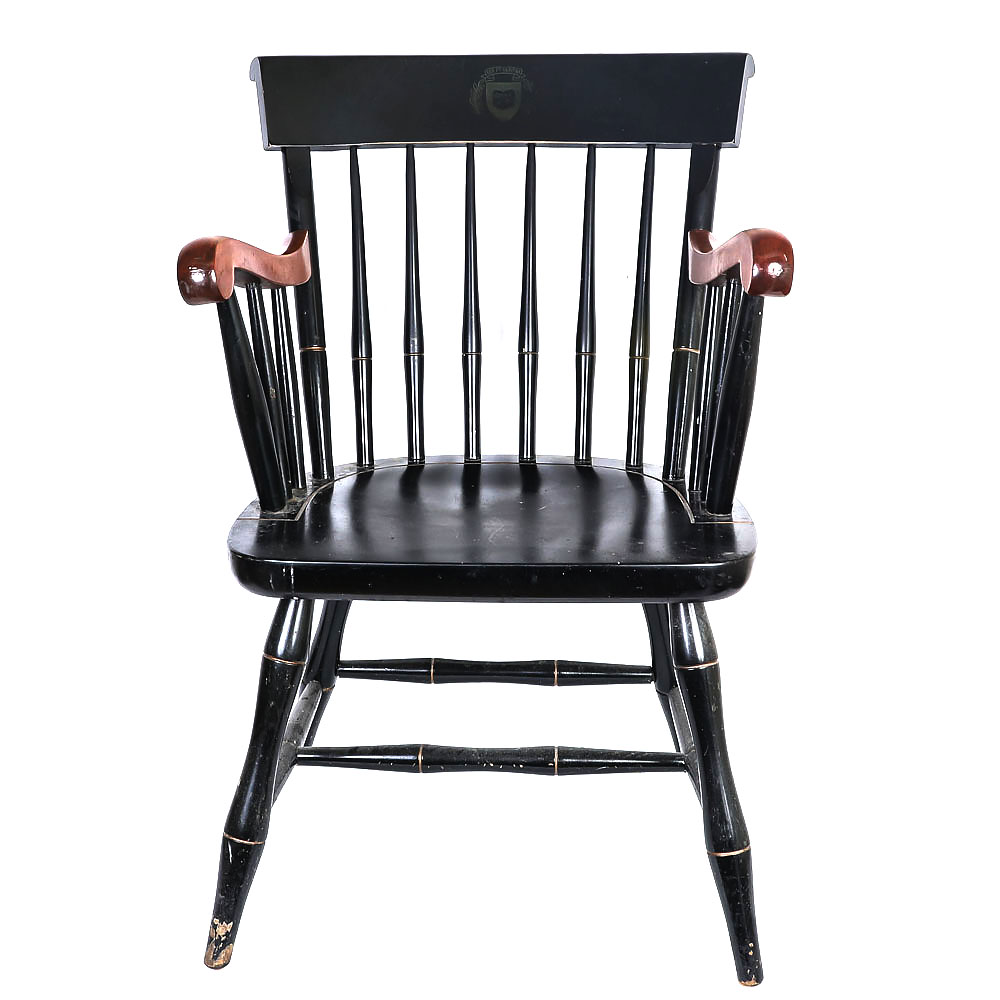 Wooden Yale University Arm Chair EBTH