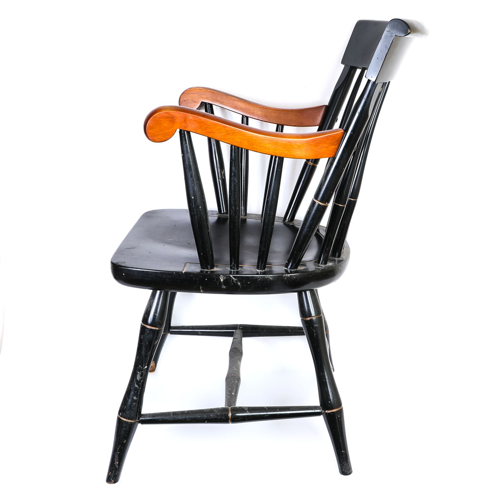 Wooden Yale University Arm Chair EBTH