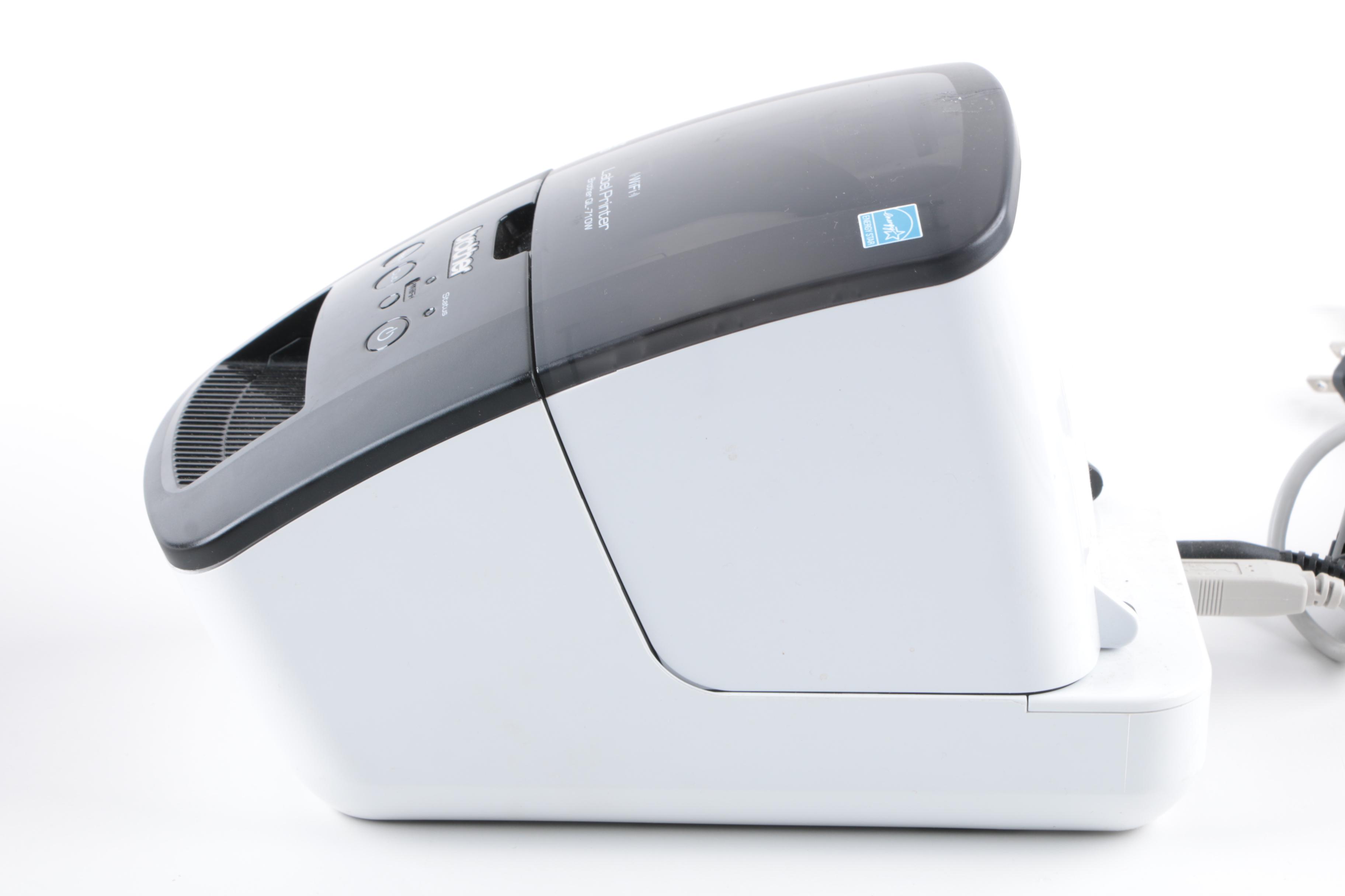 Brother QL710W Label Printer and Box of LiteTite Continuous Labels EBTH