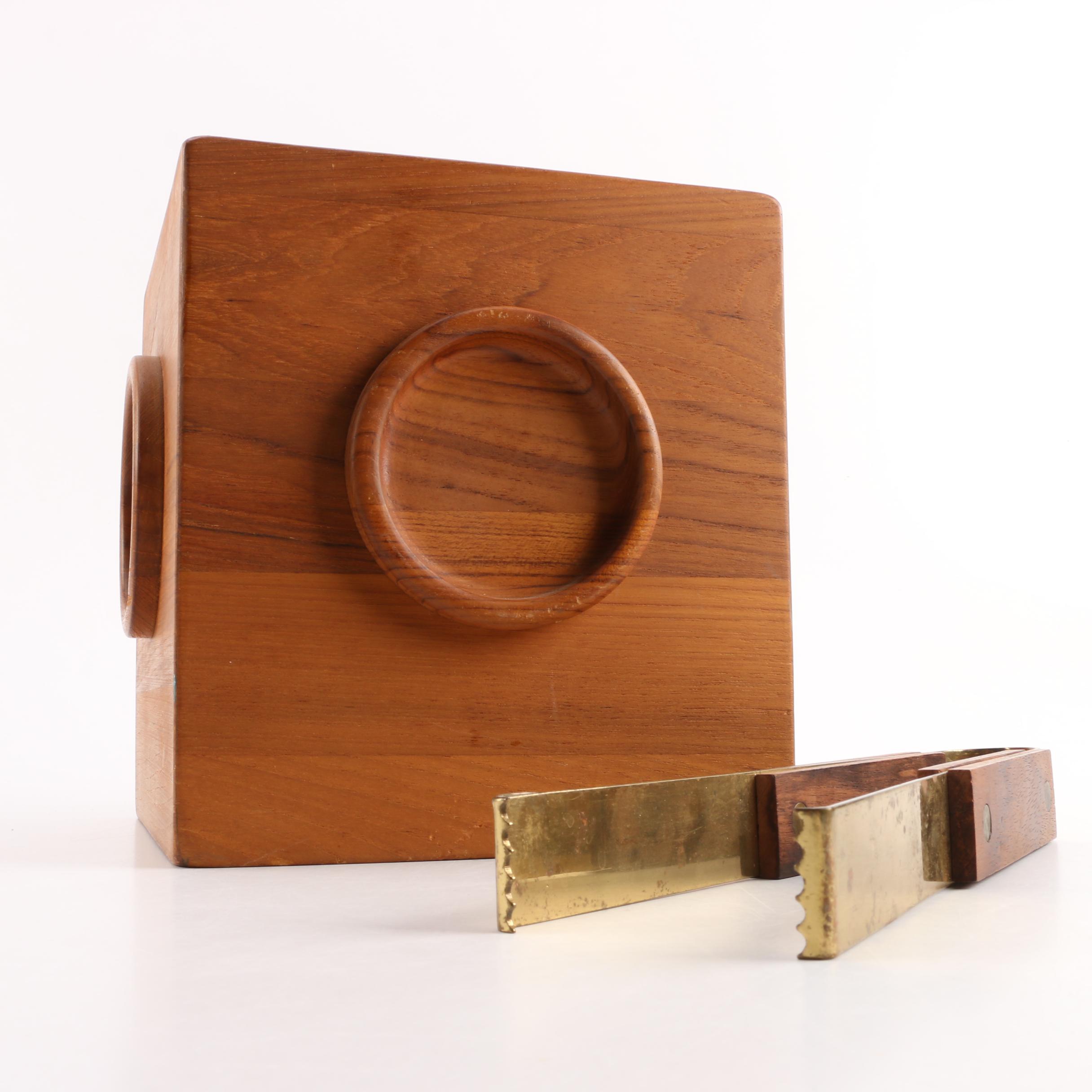 dansk wooden ice bucket
