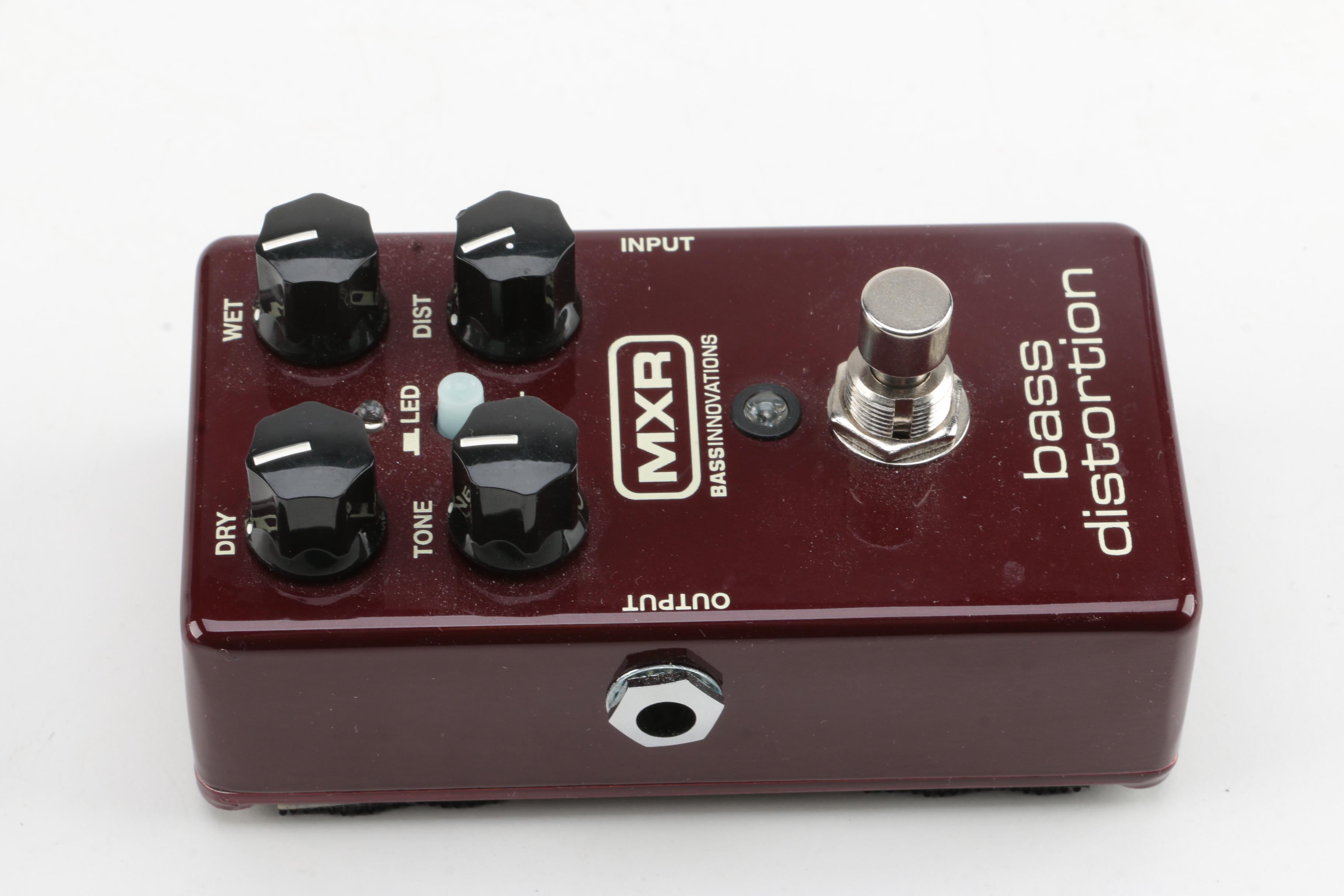 MXR Bass Distortion and Dr. Green Verb Bass Guitar Effects Pedals EBTH