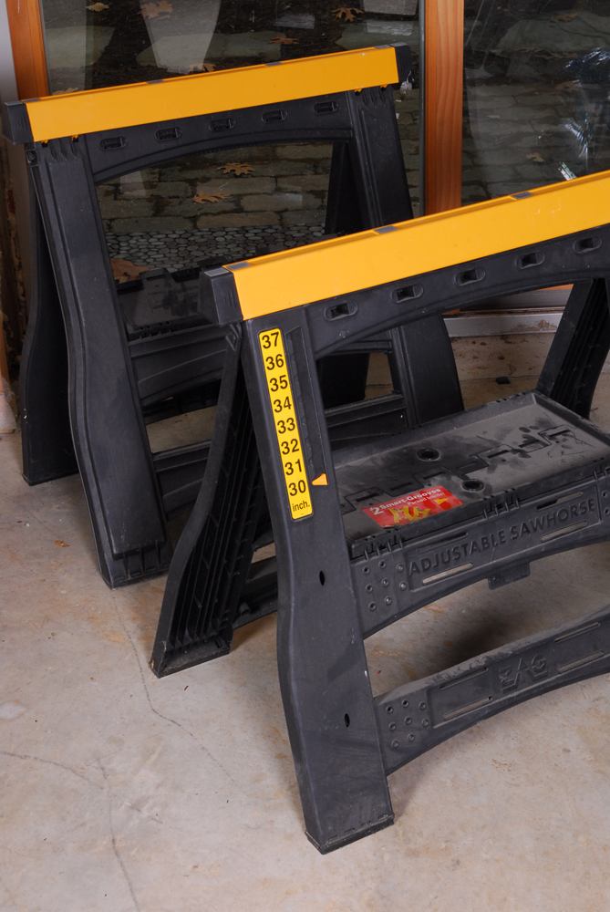 Zag Adjustable Saw Horses EBTH