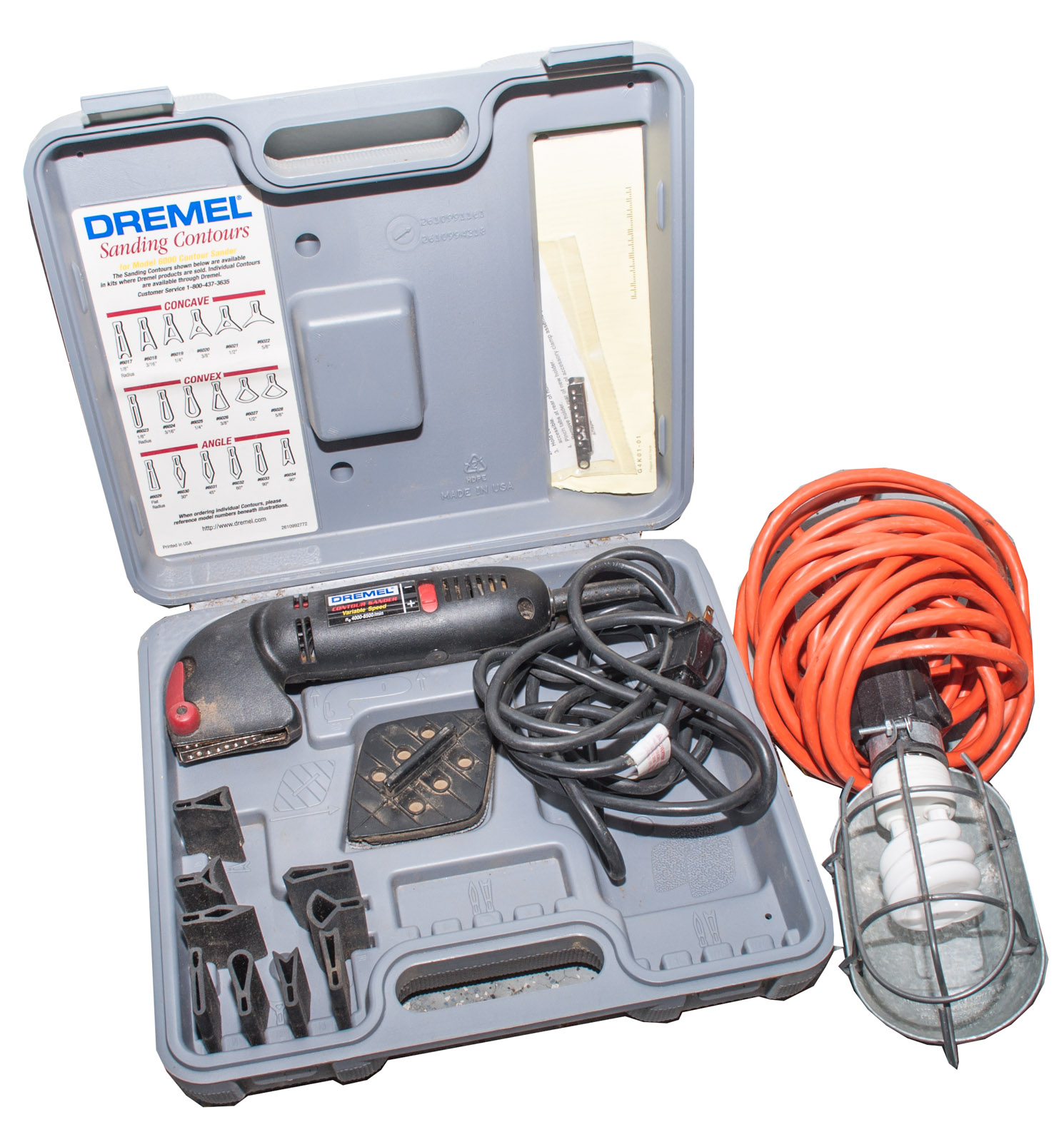 Dremel Contour Sander 6000 and Hanging Work Light EBTH